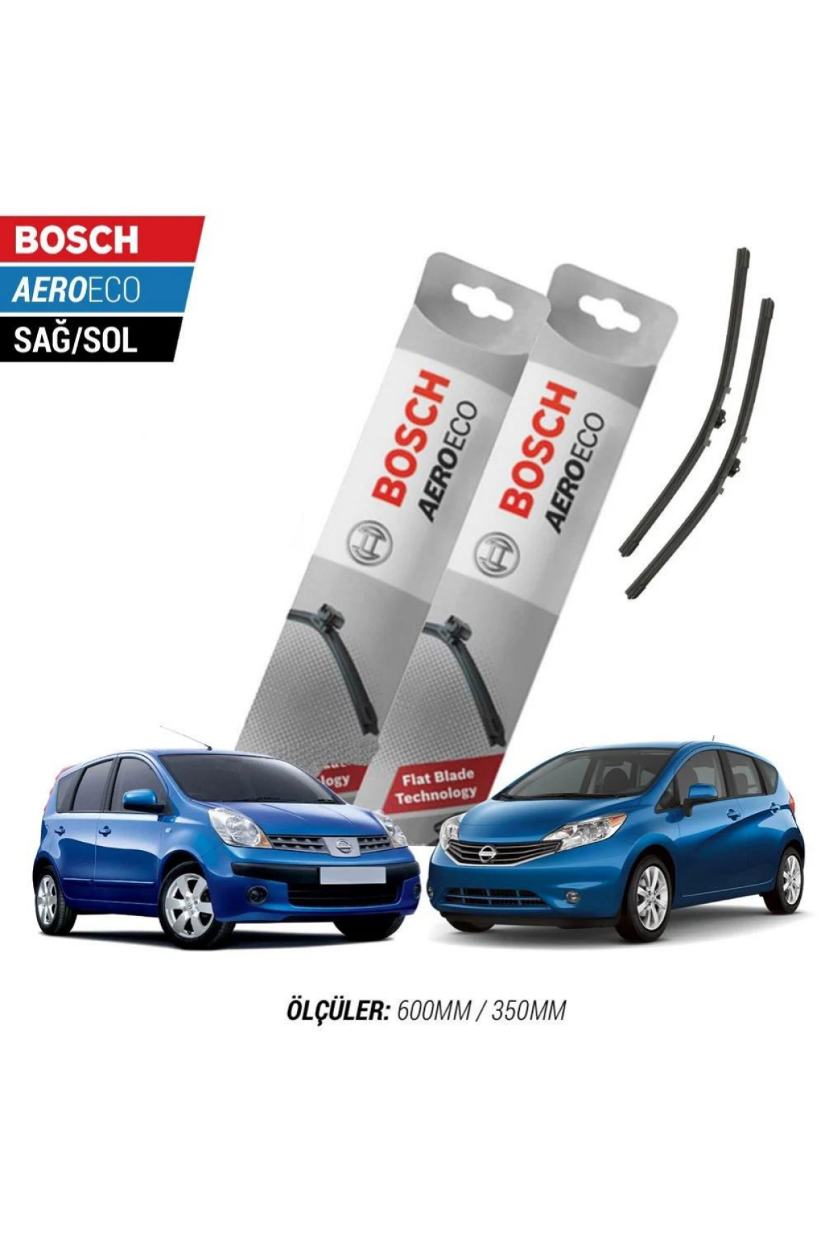Nissan Note 2010 Model Bosch Aeroeco Muz Silecek Takımı