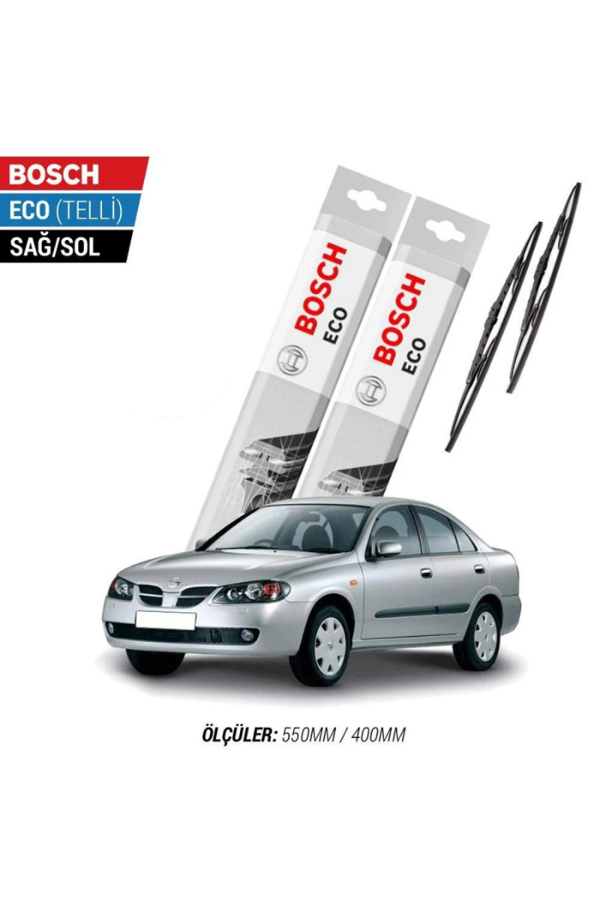 Nissan Almera 2003 Model Silecek Takımı Bosch Eco (Telli)