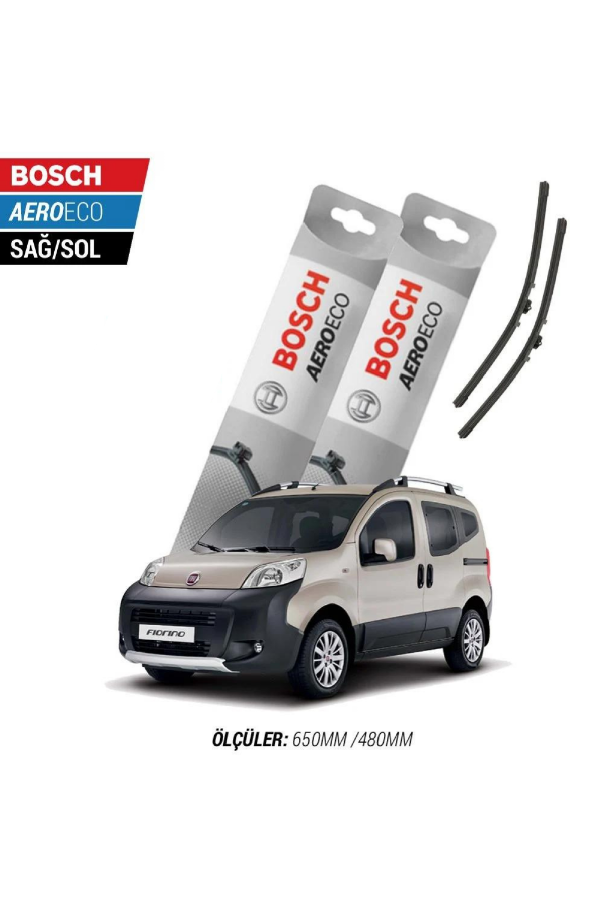 Fiat Fiorino 2014 Model Bosch Aeroeco Muz Silecek Takımı