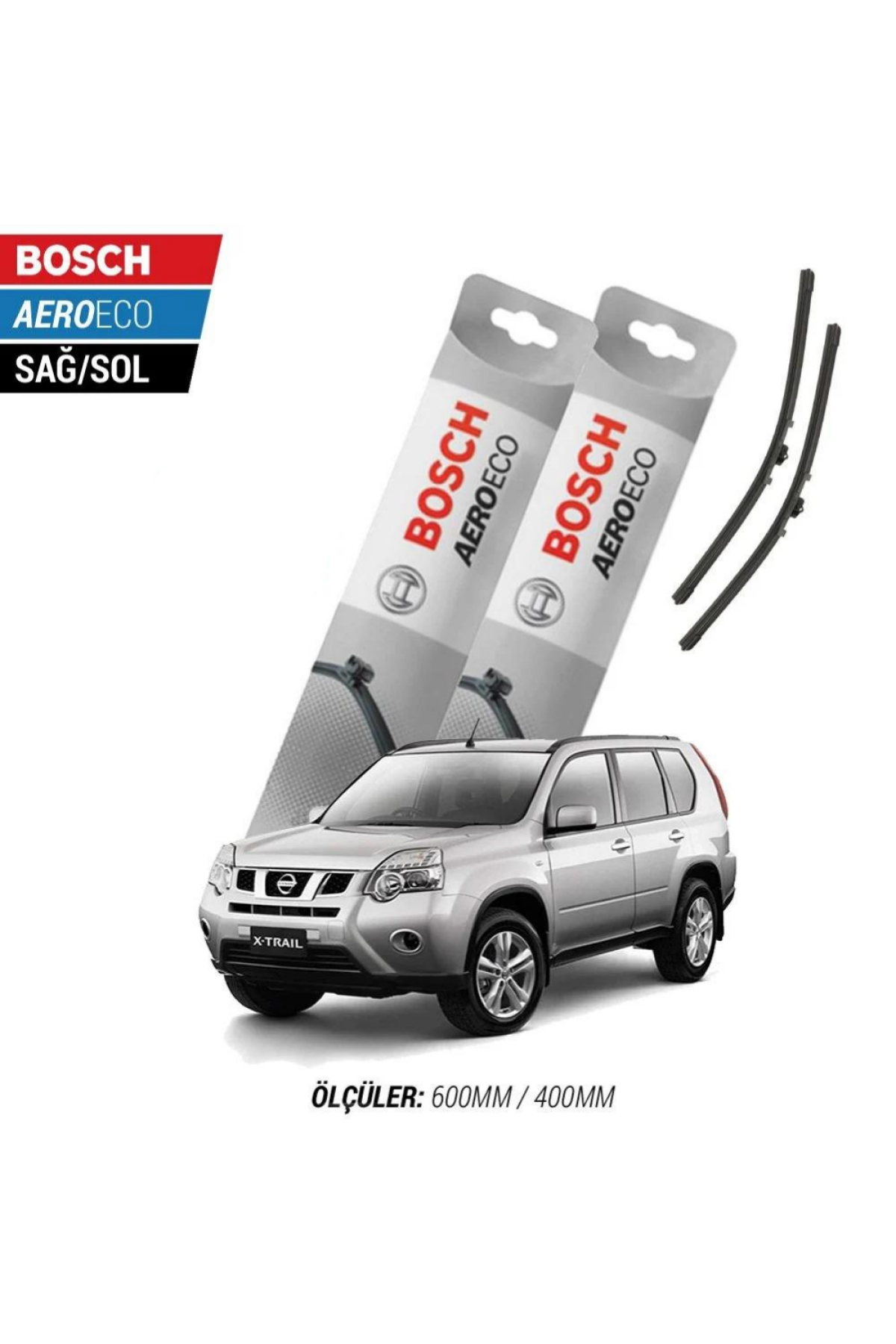 Nissan X-Trail 2009 Model Bosch Aeroeco Muz Silecek Takımı