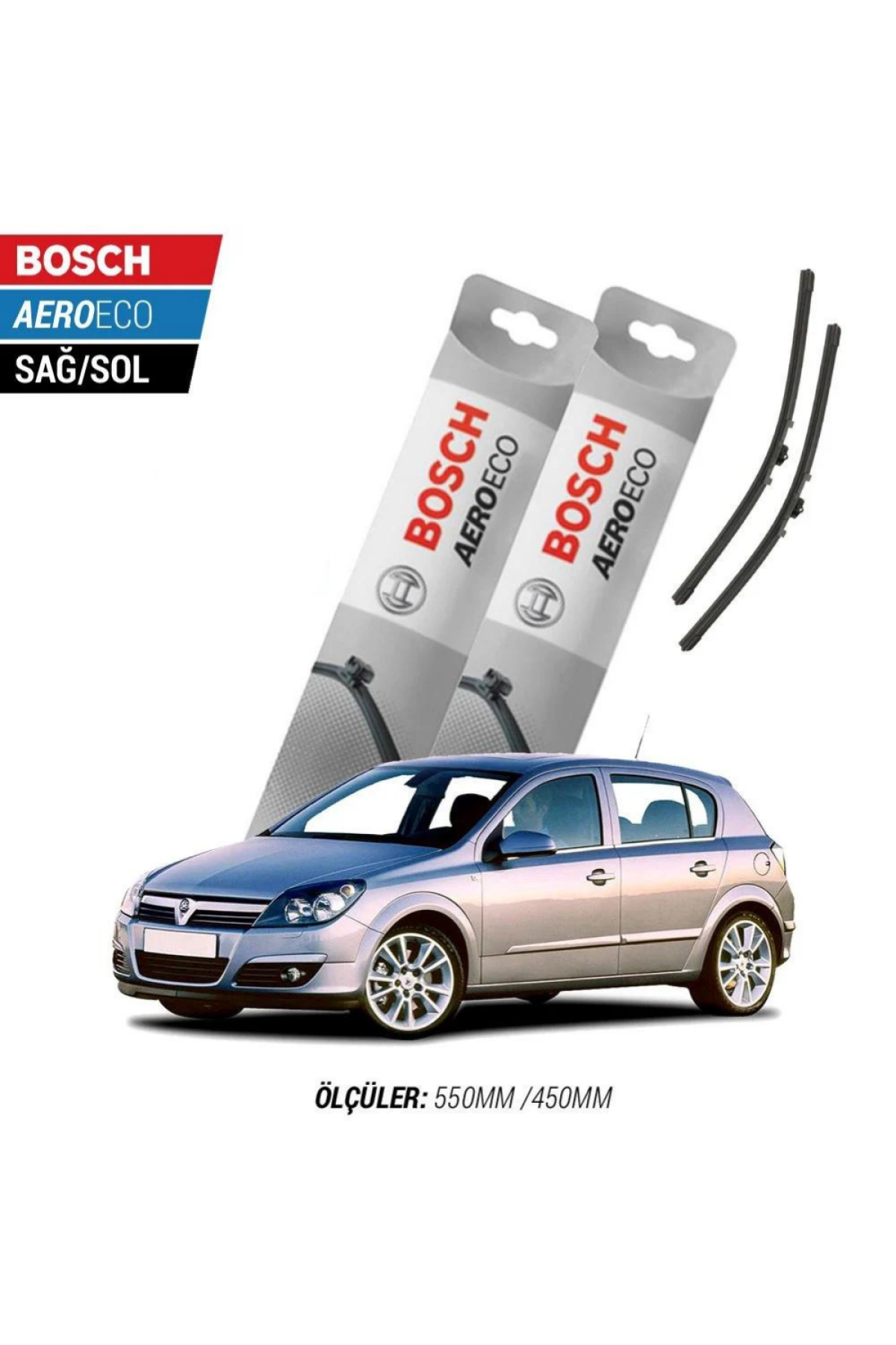 Opel Astra H 2008 Model Bosch Aeroeco Muz Silecek Takımı