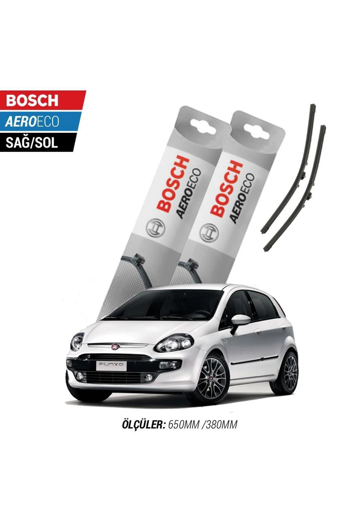 Fiat Punto Evo 2013 Model Bosch Aeroeco Muz Silecek Takımı