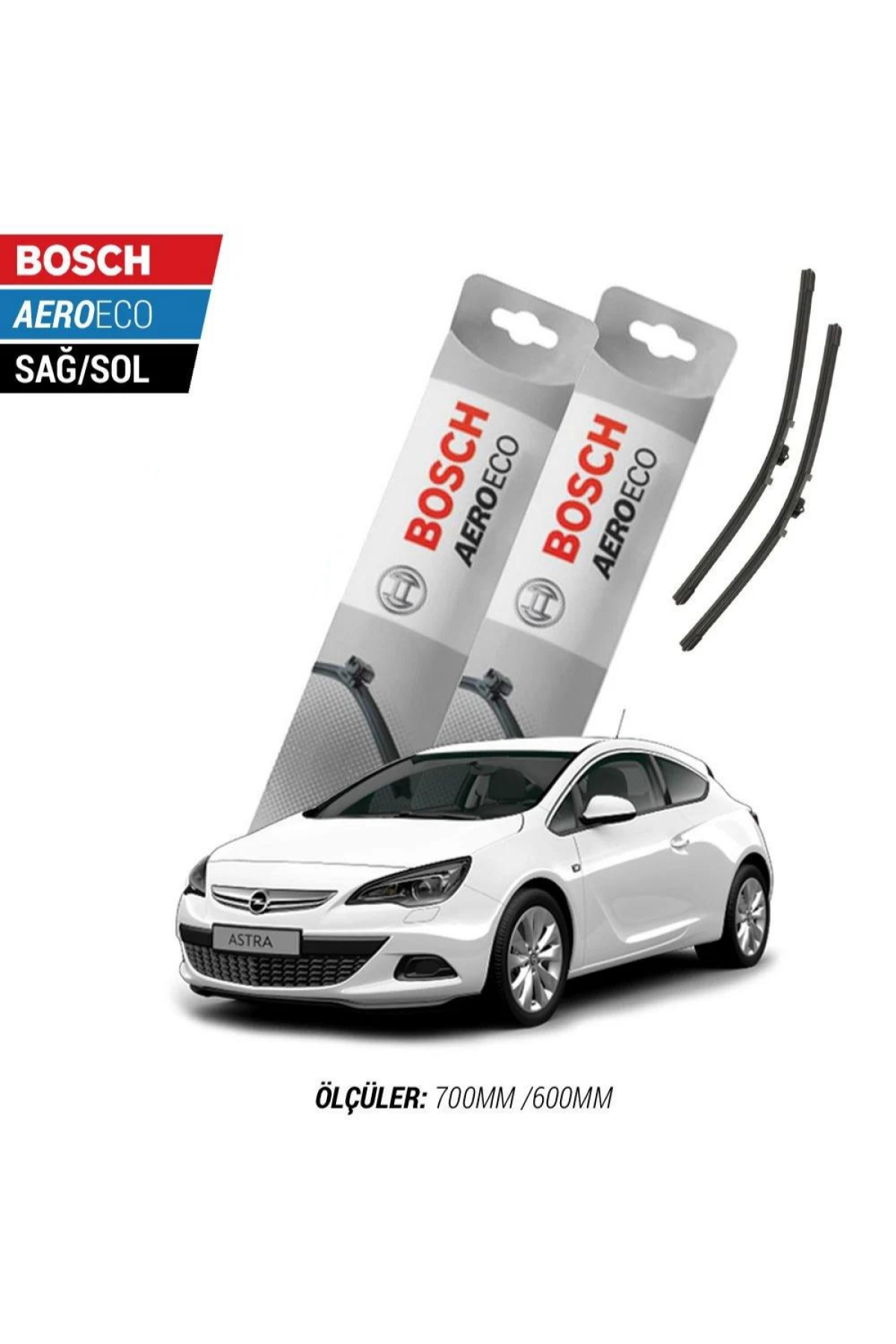 Opel Astra GTC 2014 Model Bosch Aeroeco Muz Silecek Takımı