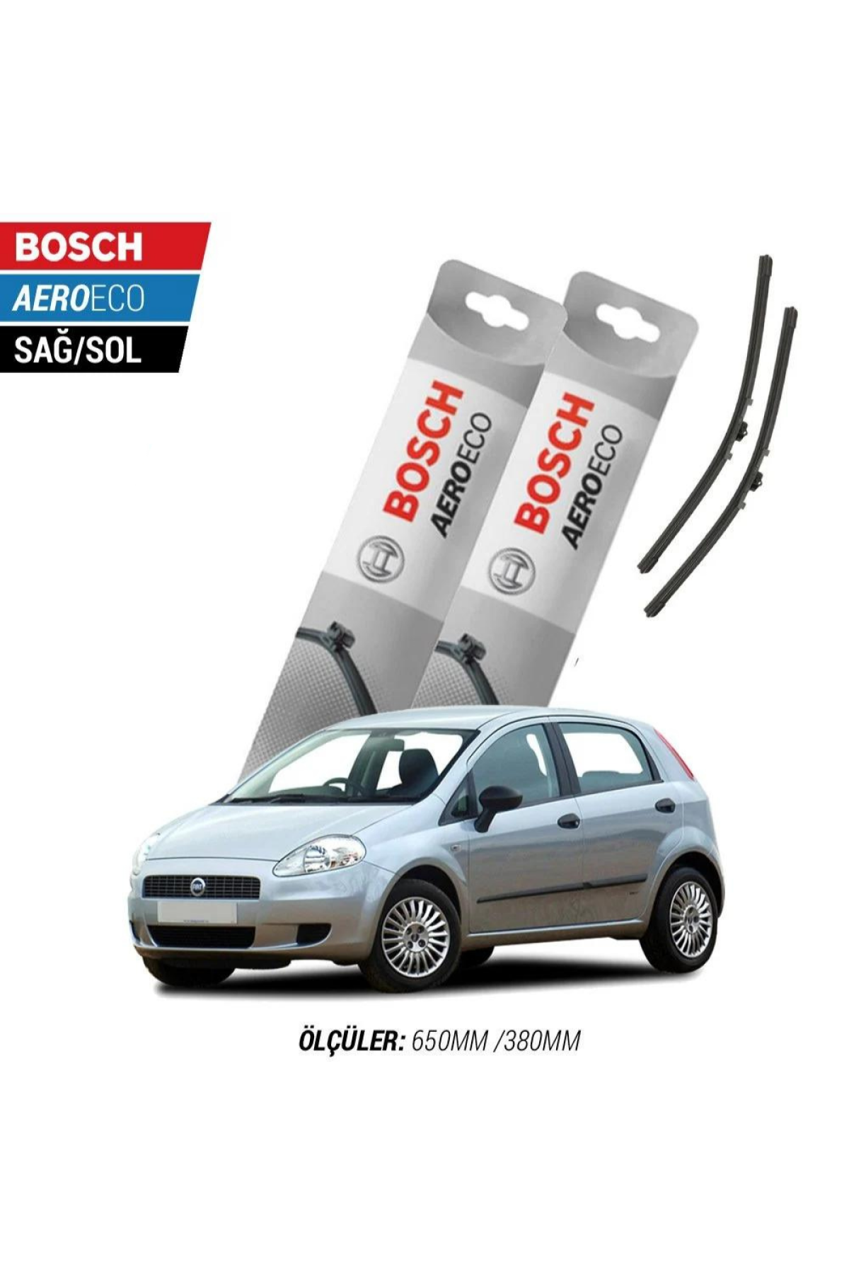 Fiat Grande Punto 2009 Model Bosch Aeroeco Muz Silecek Takımı