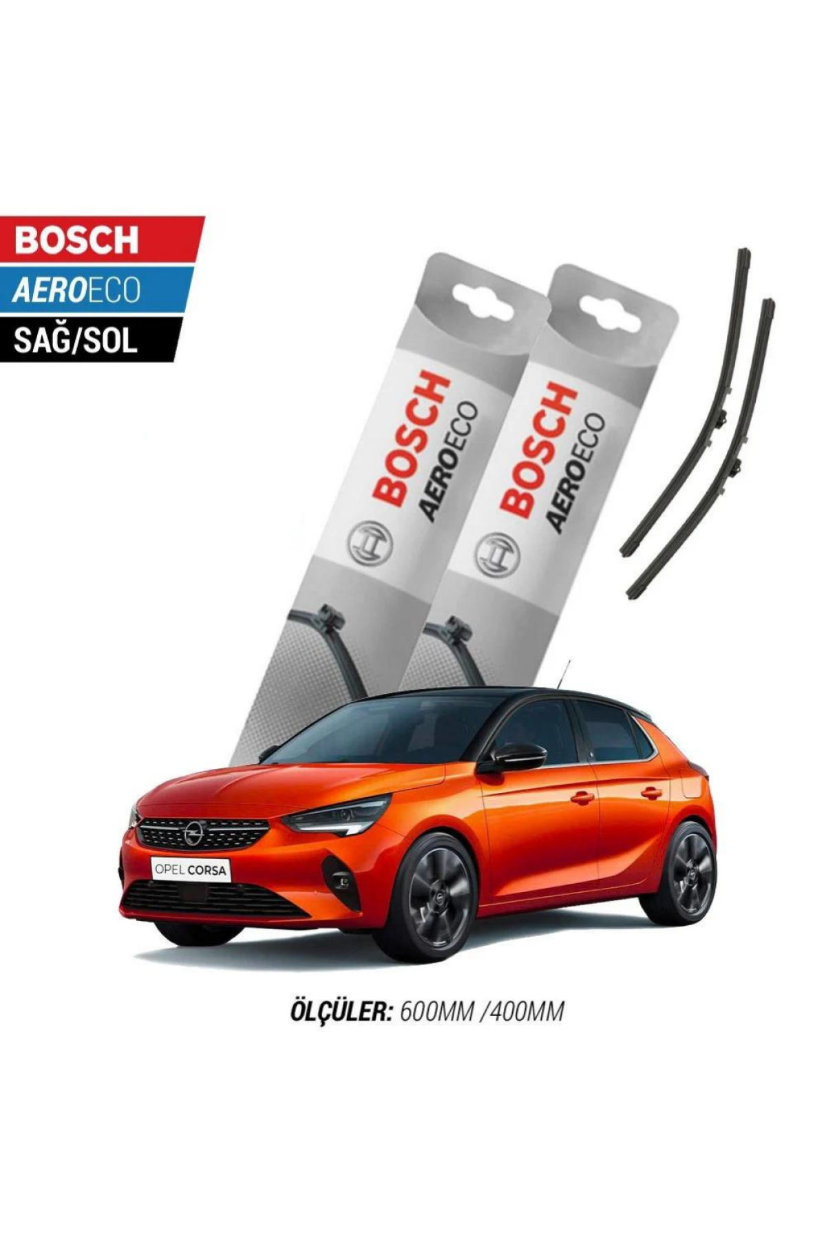 Opel Corsa F 2020 Model Bosch Aeroeco Muz Silecek Takımı
