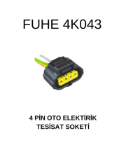 4K043 4 PİN OTO ELEKTRİK TESİSAT SOKETİ