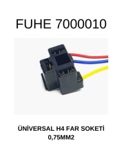 7000010 ÜNİVERSAL H4 FAR SOKETİ 0,75MM2