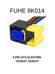 8K014 8 PİN OTO ELEKTRİK TESİSAT SOKETİ