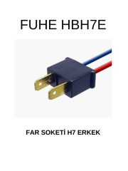 HBH7E H7 FAR SOKETİ ERKEK