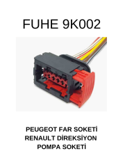 9K002 PEUGEOT FAR SOKETİ RENAULT DİREKSİYON POMPA SOKETİ