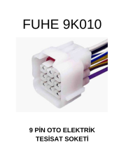 9K010 9 PİN OTO ELEKTRİK TESİSAT SOKETİ