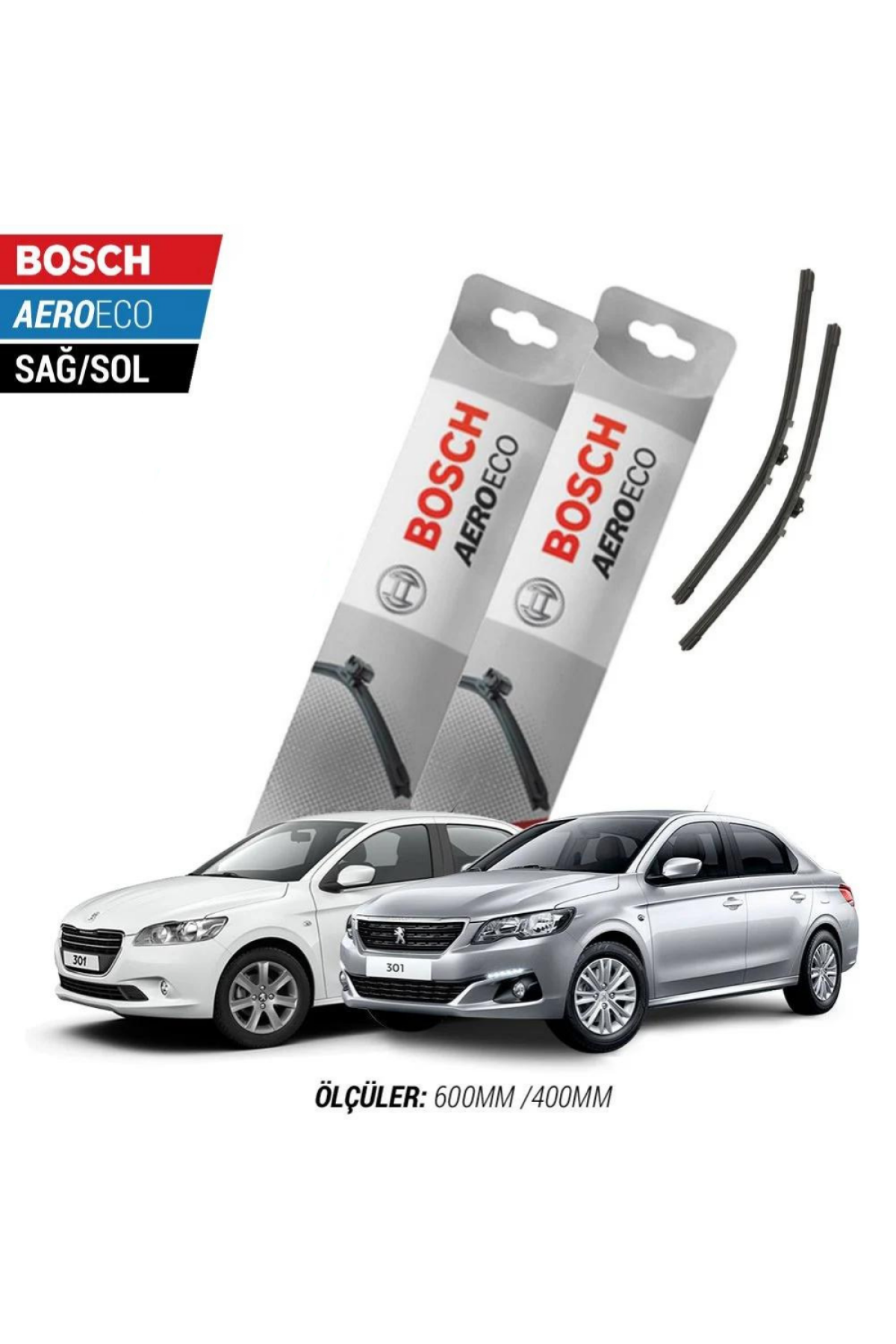 Peugeot 301 2012 Model Bosch Aeroeco Muz Silecek Takımı