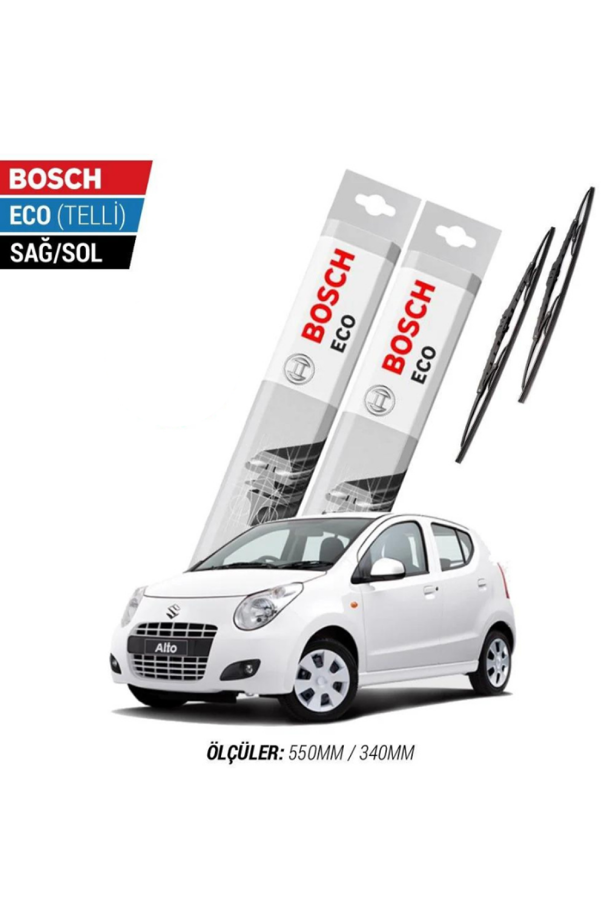 Suzuki Alto 2010 Model Silecek Takımı Bosch Eco (Telli)