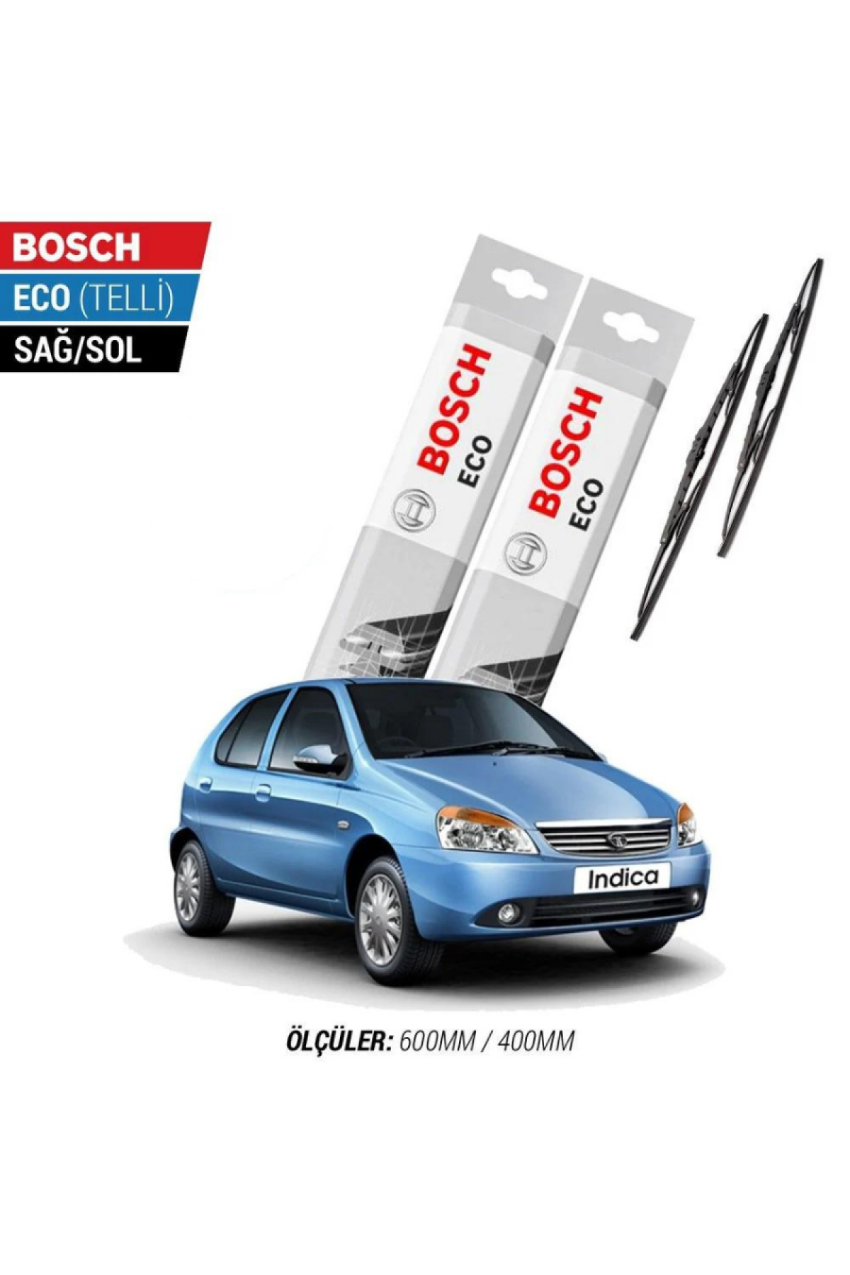 Tata İndica 2007 Model Silecek Takımı Bosch Eco (Telli)