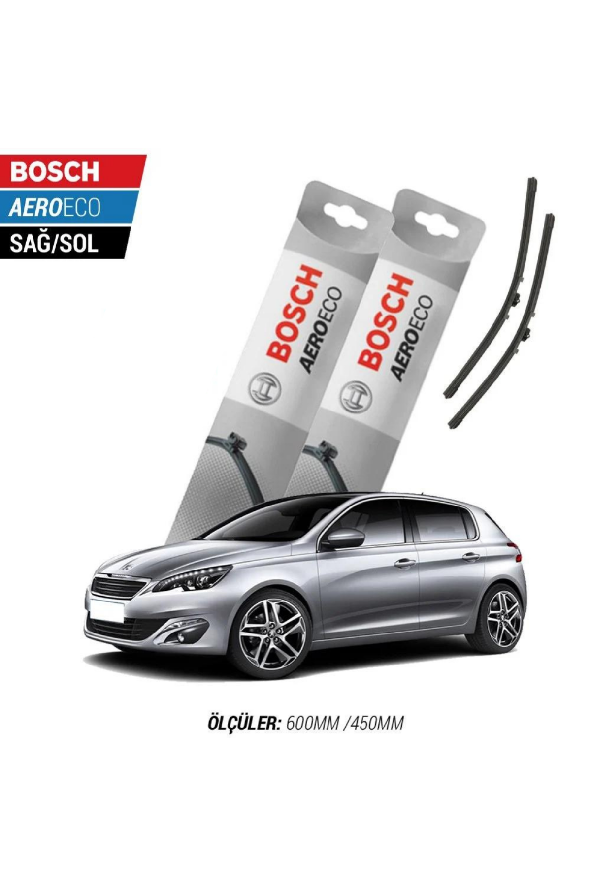 Peugeot 308 2017 Model Bosch Aeroeco Muz Silecek Takımı