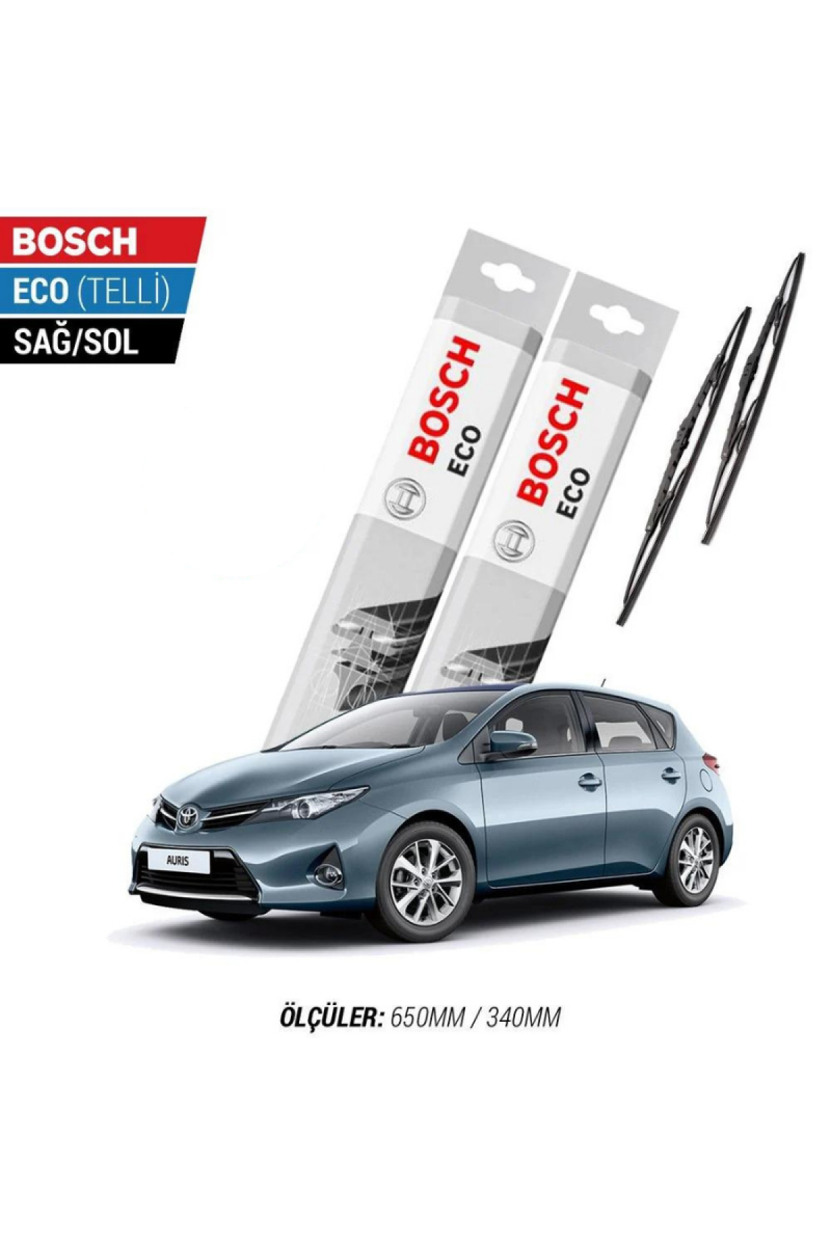 Toyota Auris 2016 Model Silecek Takımı Bosch Eco (Telli)