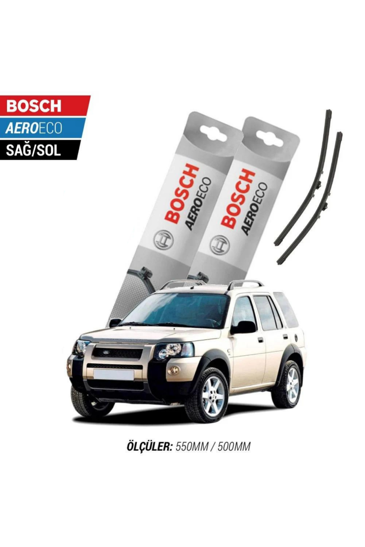 Land Rover Freelander 2000 Model Bosch Aeroeco Muz Silecek Takımı