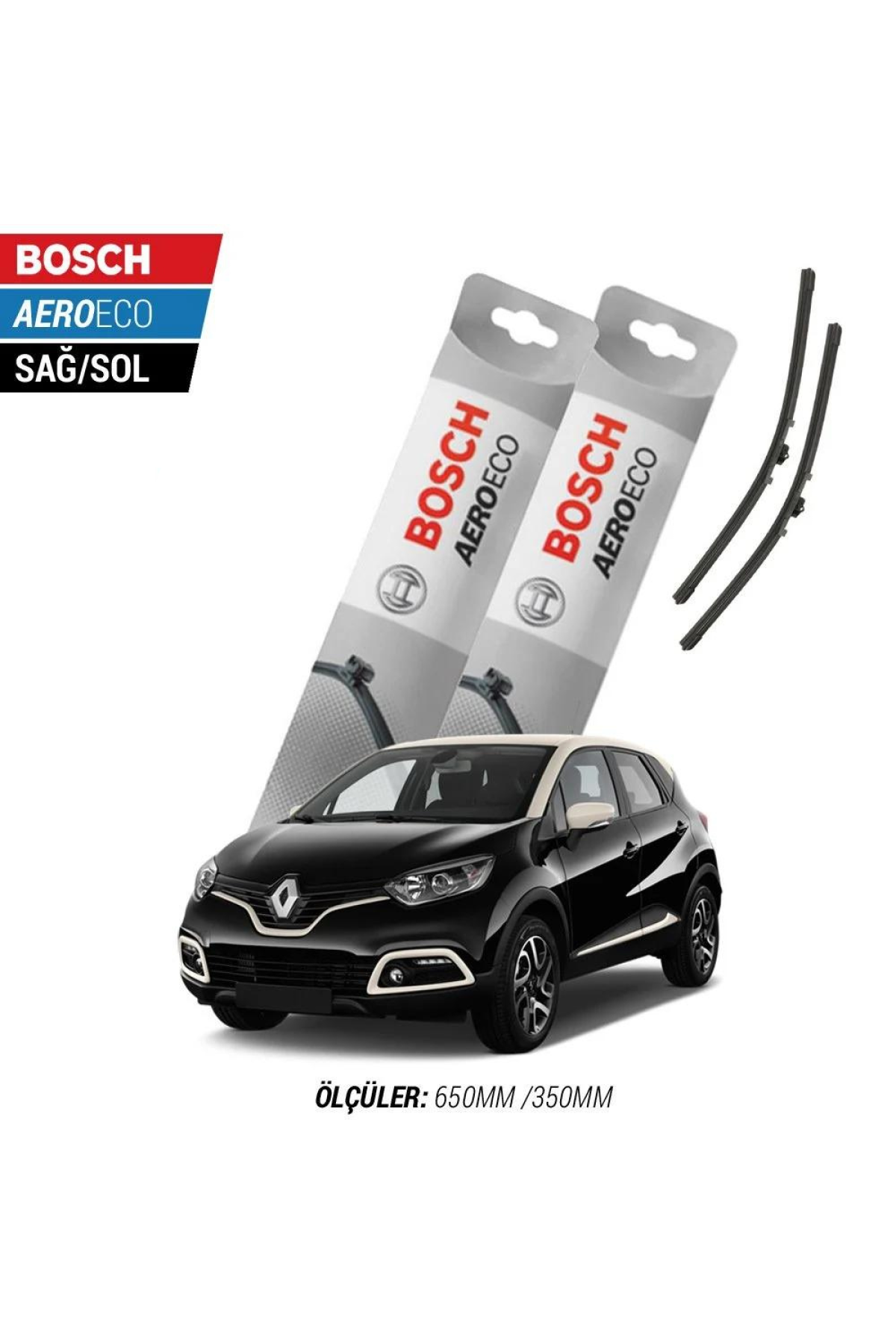 Renault Captur 2014 Model Bosch Aeroeco Muz Silecek Takımı