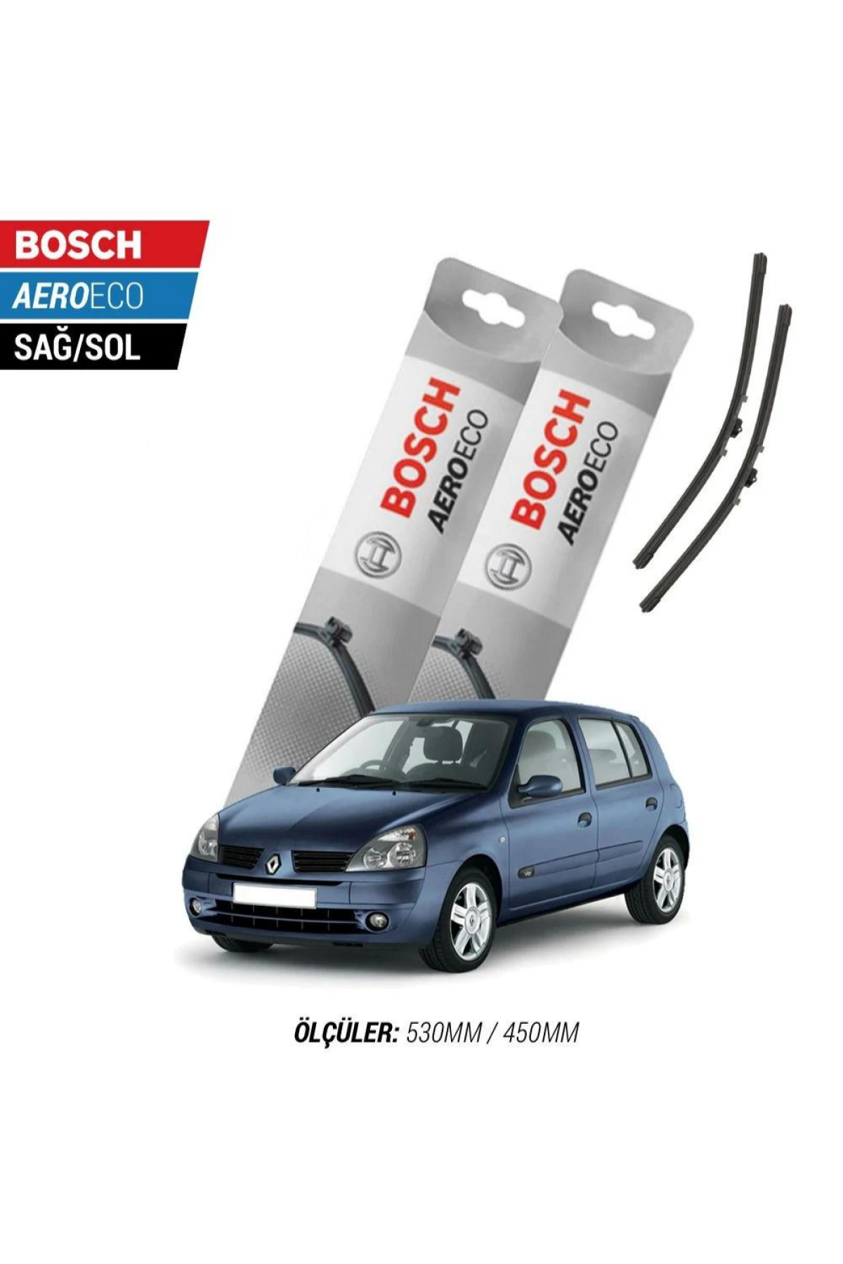 Renault Clio 2 2000 Model Bosch Aeroeco Muz Silecek Takımı