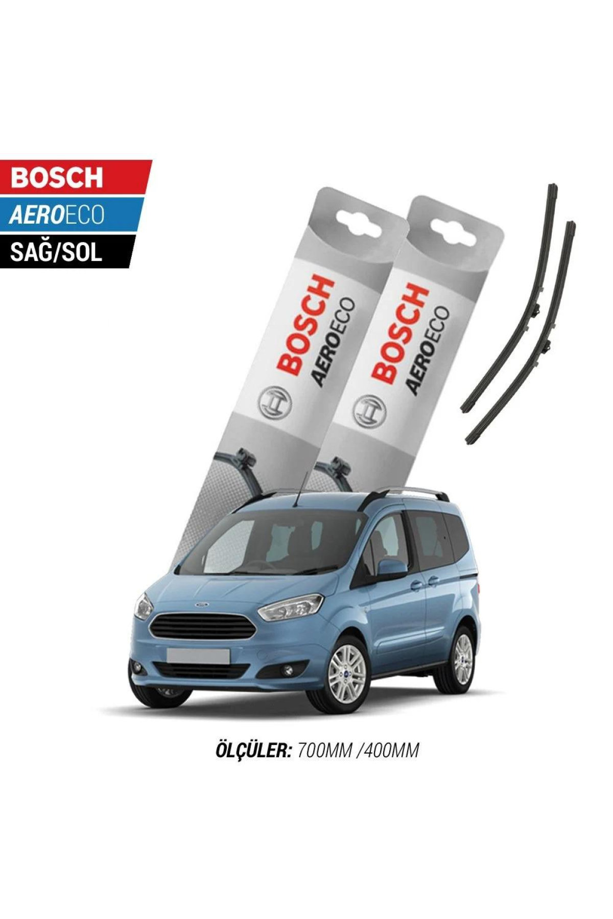 Ford Courier 2015 Model Bosch Aeroeco Muz Silecek Takımı