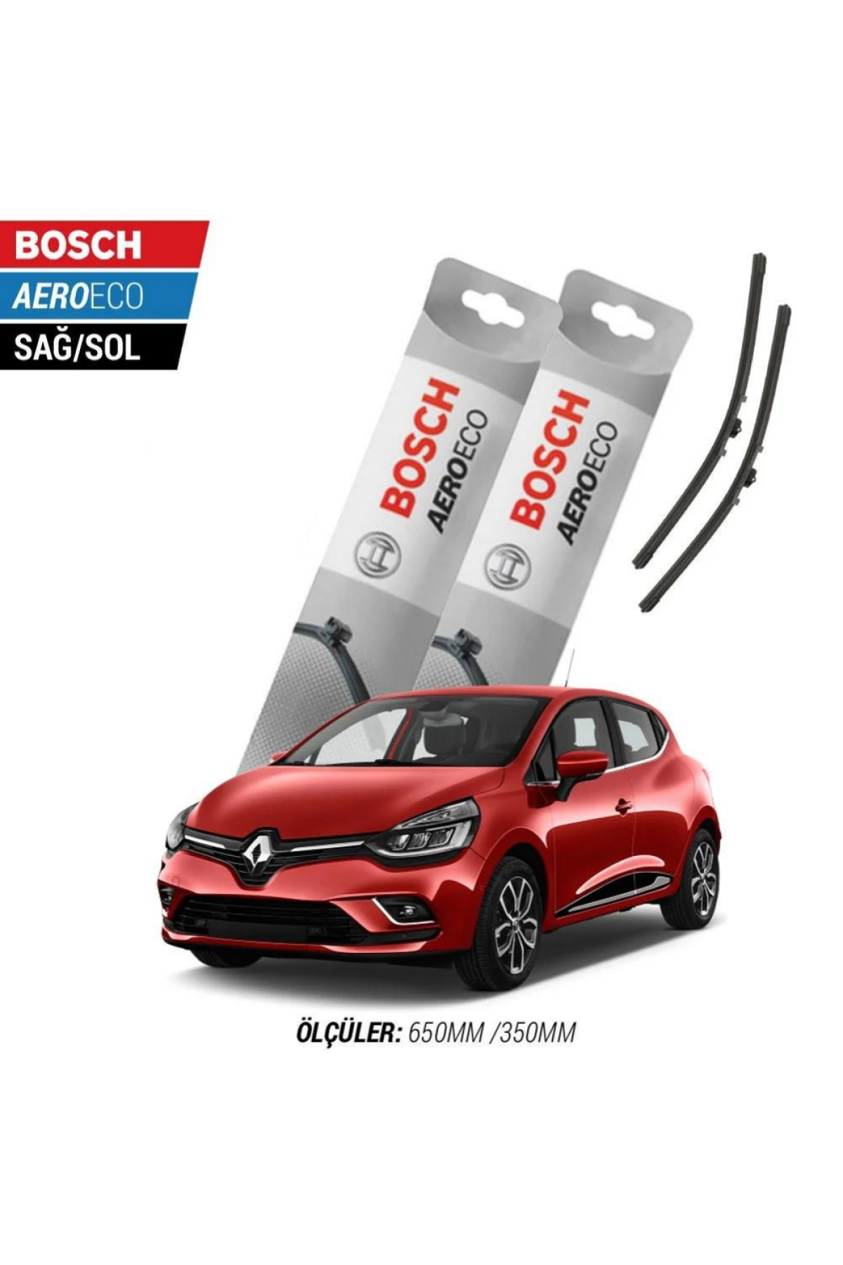 Renault Clio 4 2017 Model Bosch Aeroeco Muz Silecek Takımı