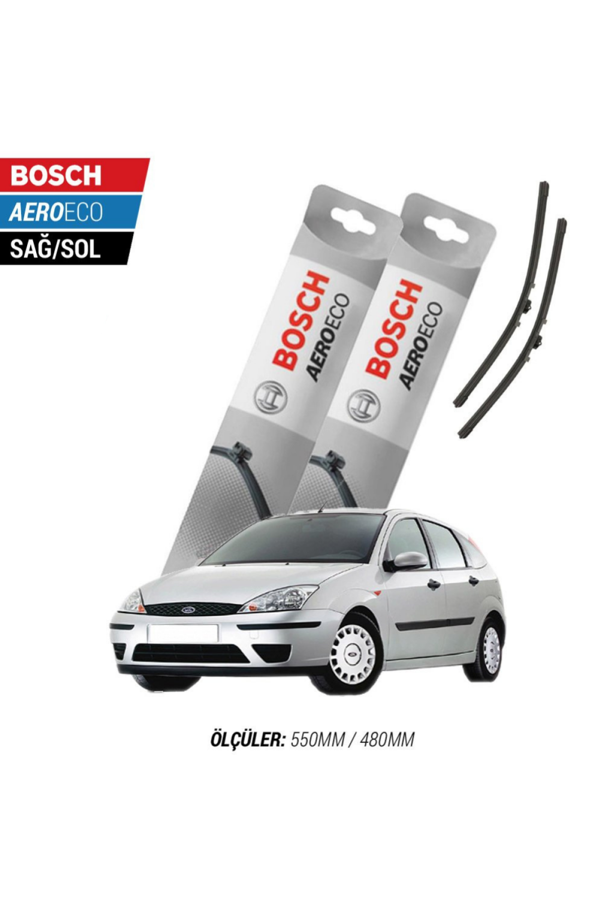 Ford Focus 1 1999 Model Bosch Aeroeco Muz Silecek Takımı