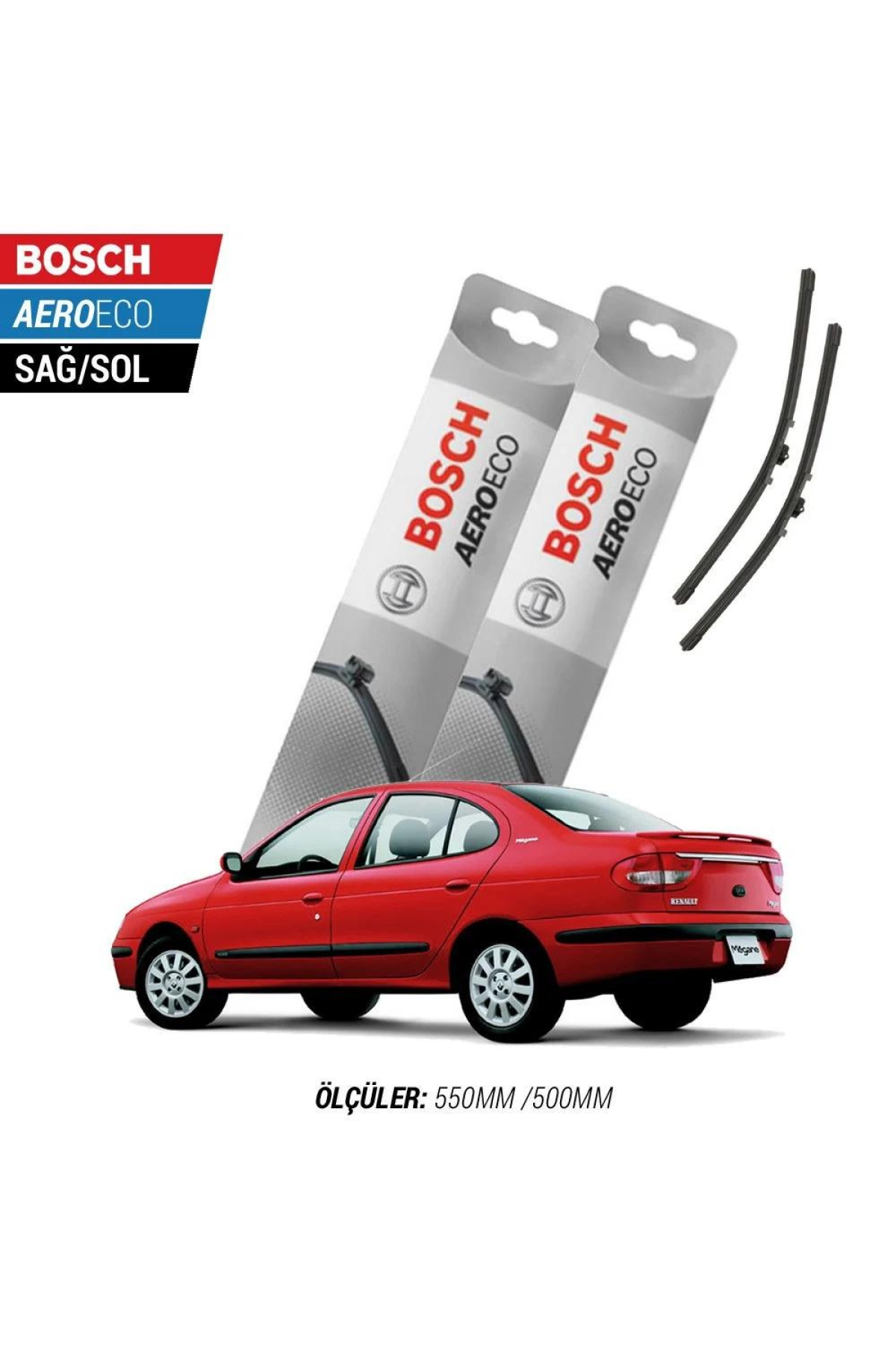Renault Megane 1 2001 Model Bosch Aeroeco Muz Silecek Takımı