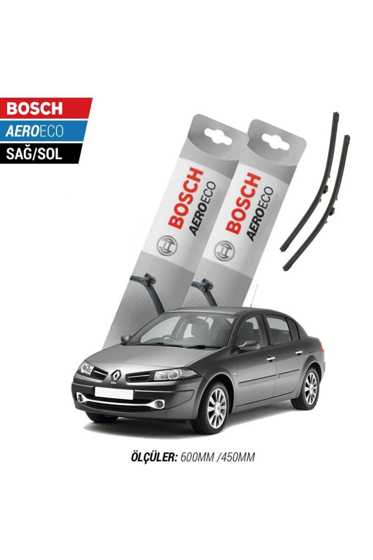 Renault Megane 2 2006 Model Bosch Aeroeco Muz Silecek Takımı
