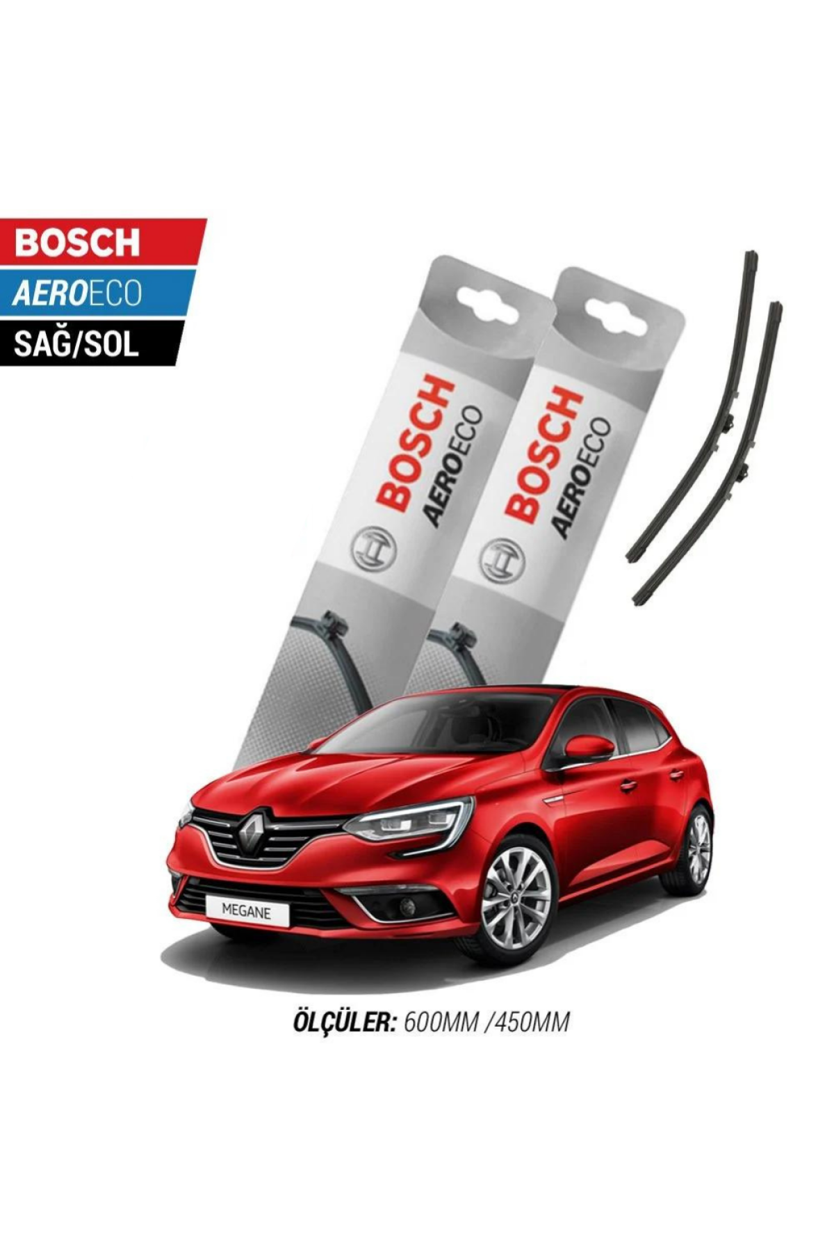 Renault Megane 4 2018 Model Bosch Aeroeco Muz Silecek Takımı