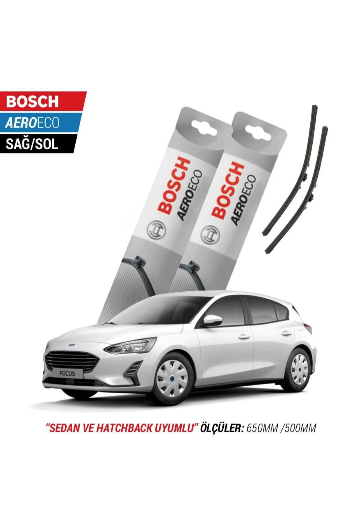 Ford Focus 4 2019 Model Bosch Aeroeco Muz Silecek Takımı