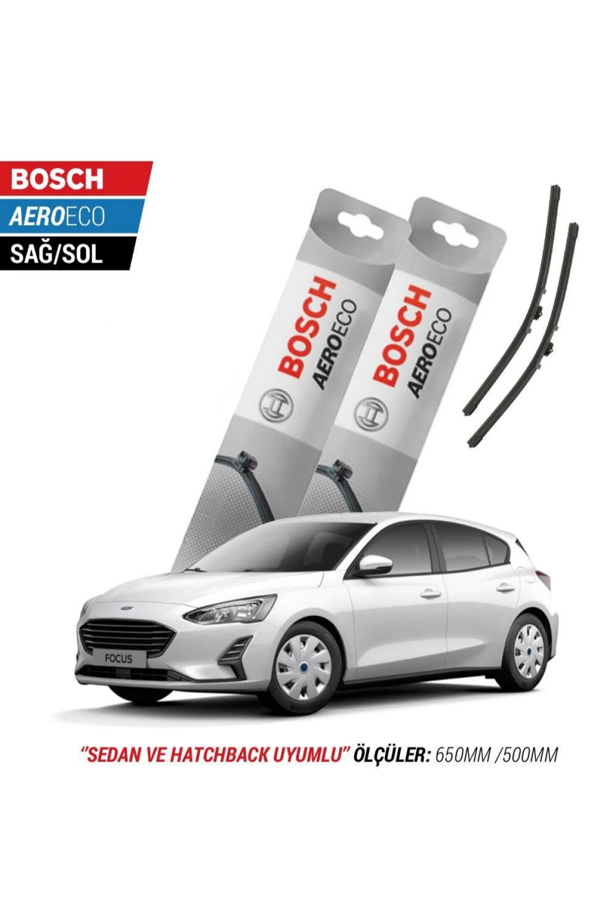 Ford Focus 4 2020 Model Bosch Aeroeco Muz Silecek Takımı