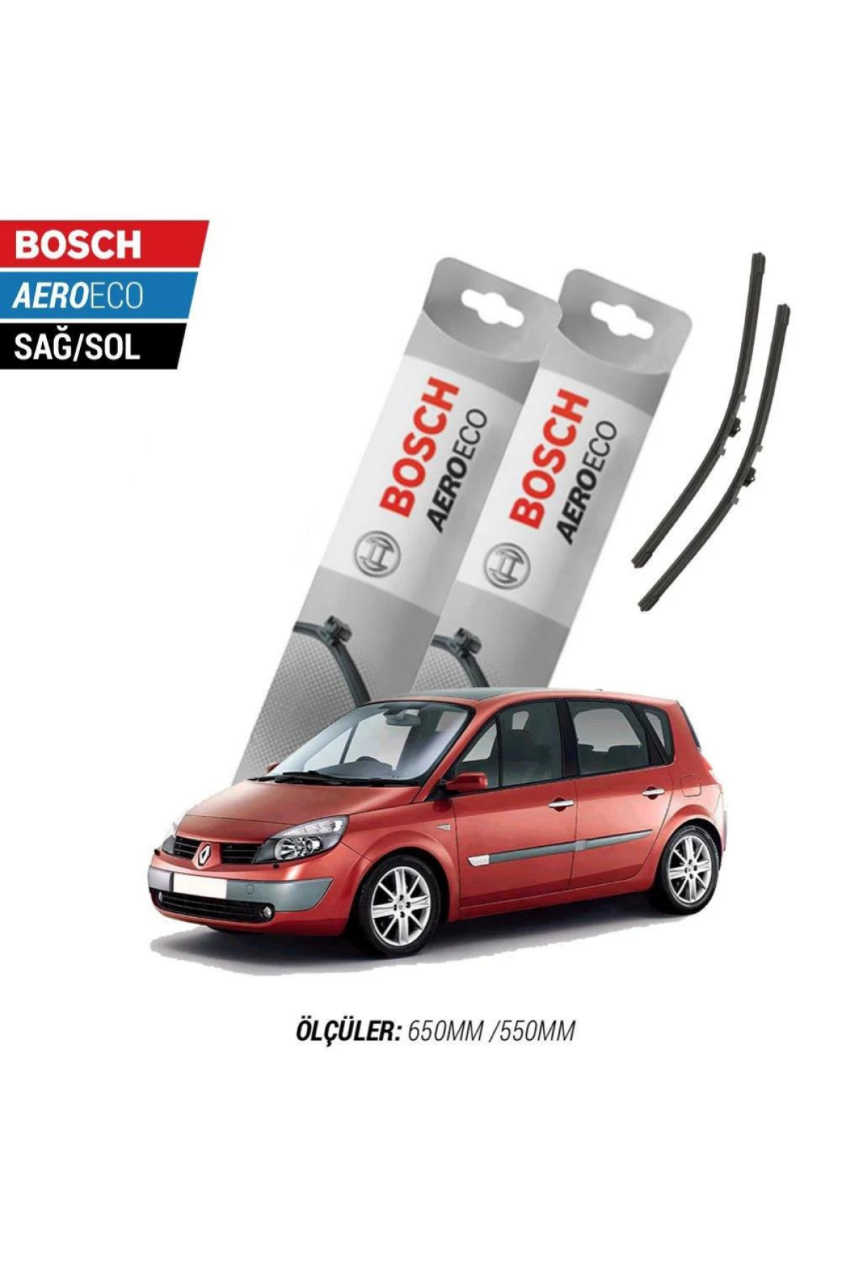 Renault Scenic 2008 Model Bosch Aeroeco Muz Silecek Takımı