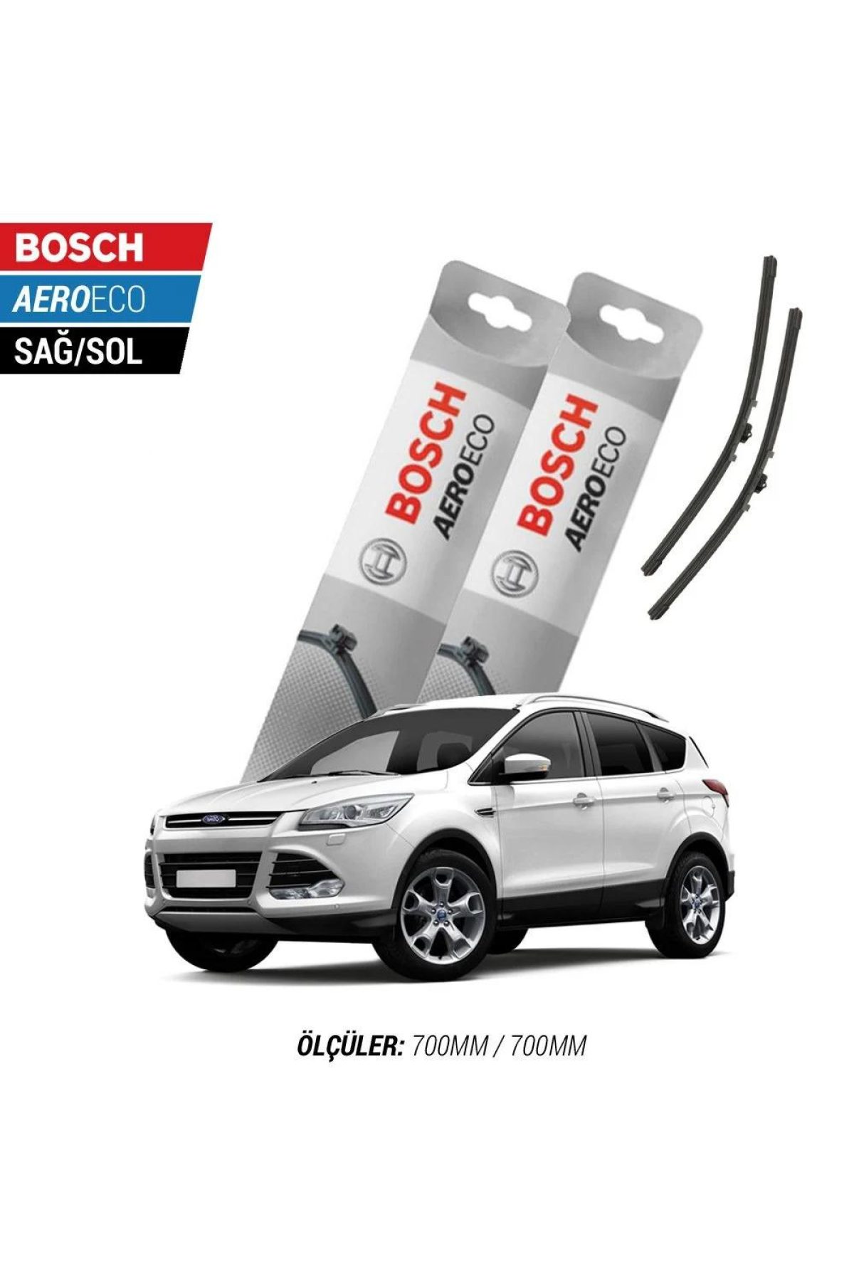 Ford Kuga 2017 Model Bosch Aeroeco Muz Silecek Takımı