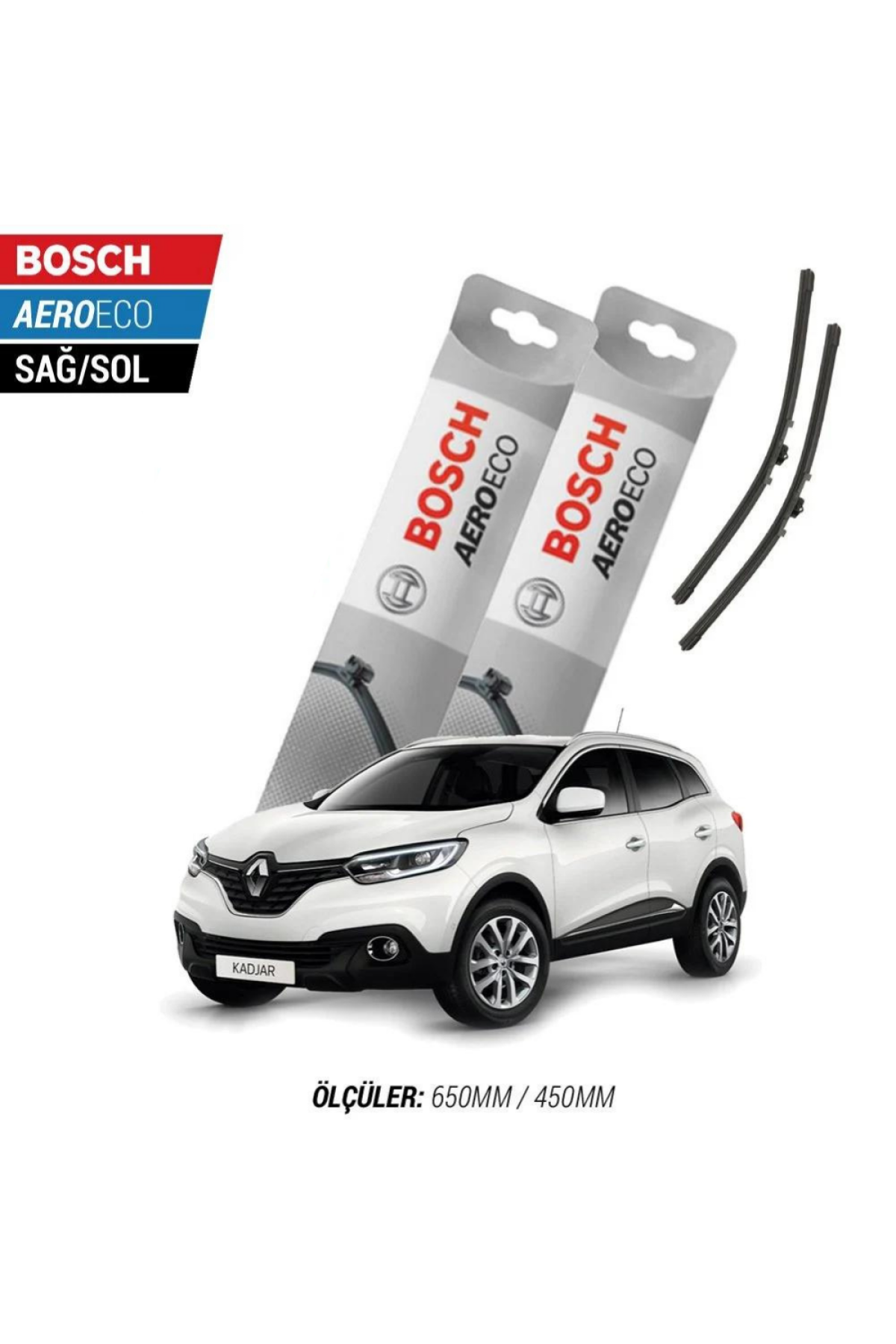 Renault Kadjar 2019 Model Bosch Aeroeco Muz Silecek Takımı