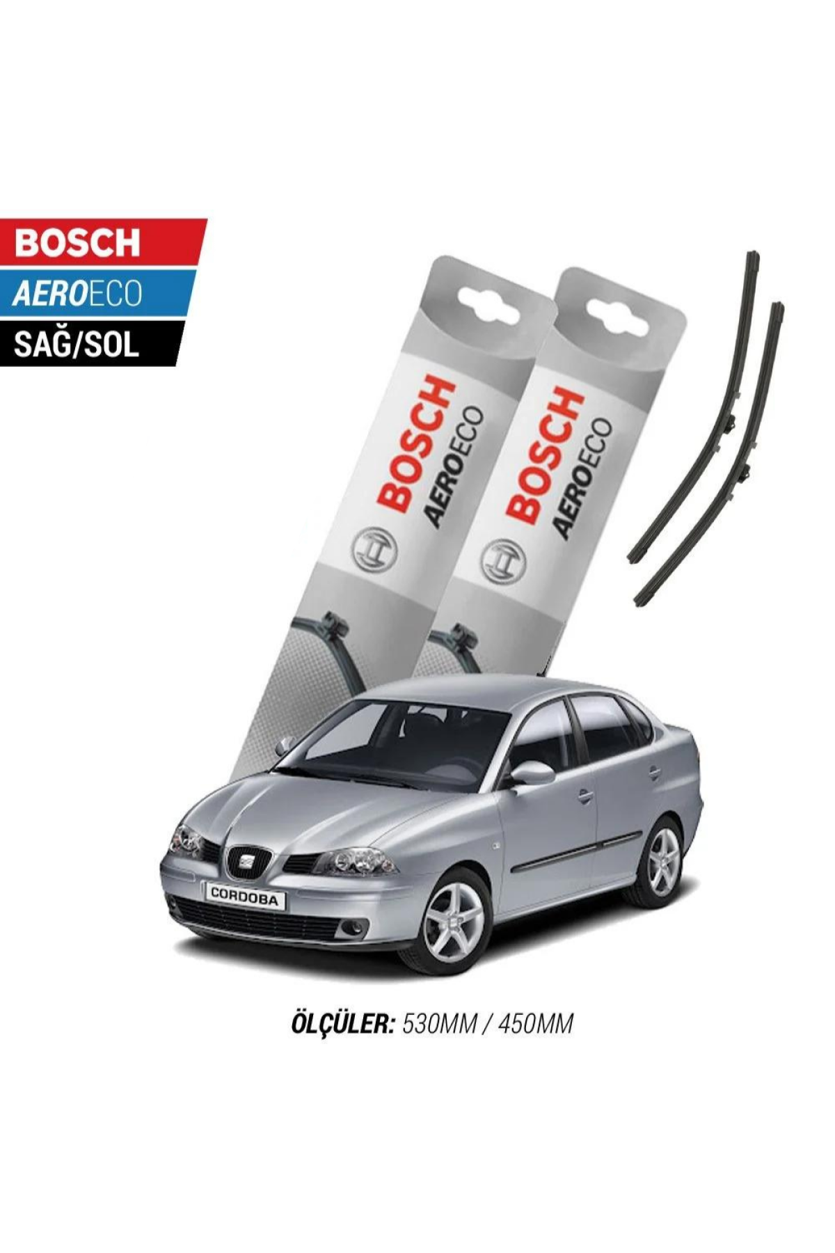 Seat Cordoba 2005 Model Bosch Aeroeco Muz Silecek Takımı