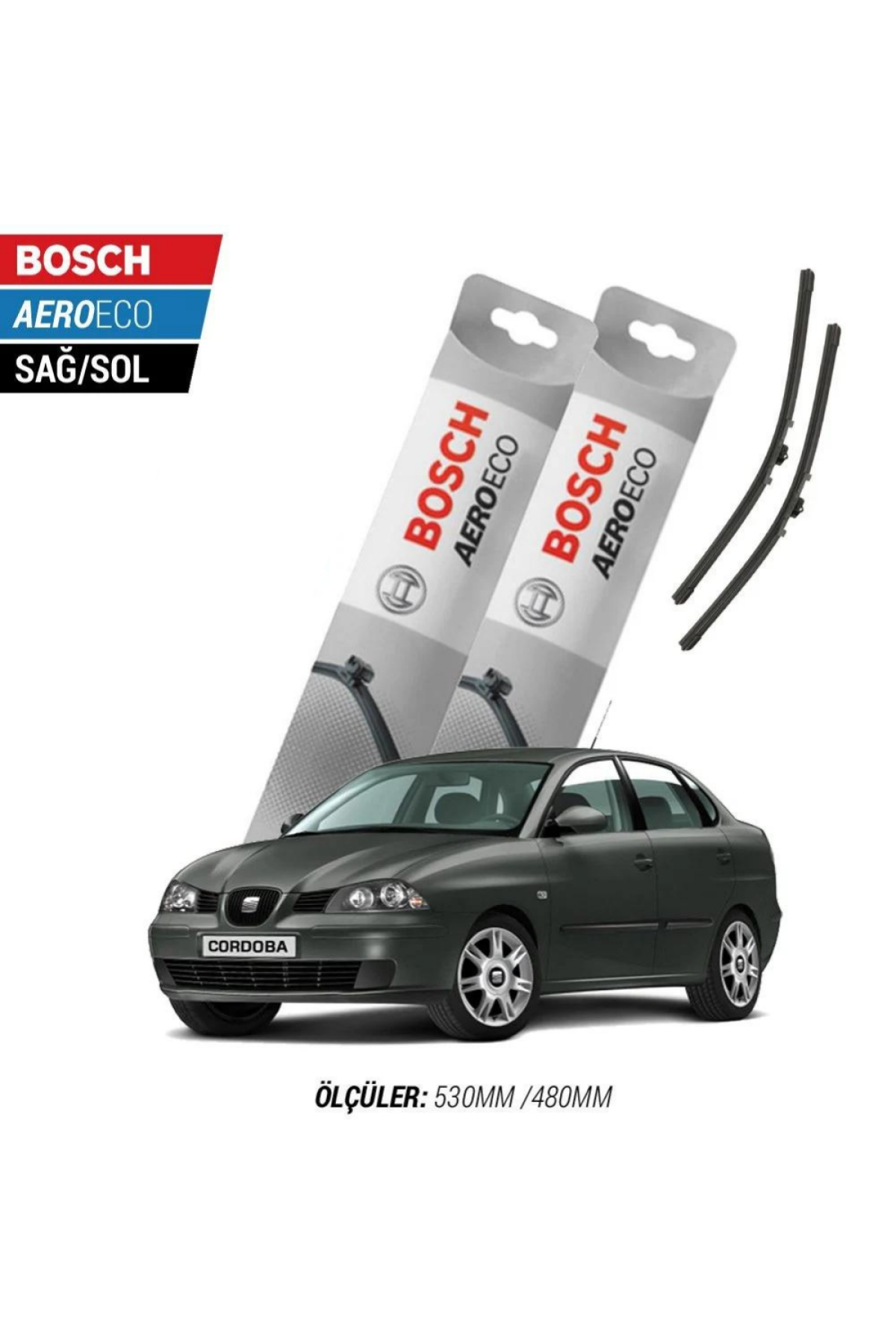 Seat Cordoba 2007 Model Bosch Aeroeco Muz Silecek Takımı