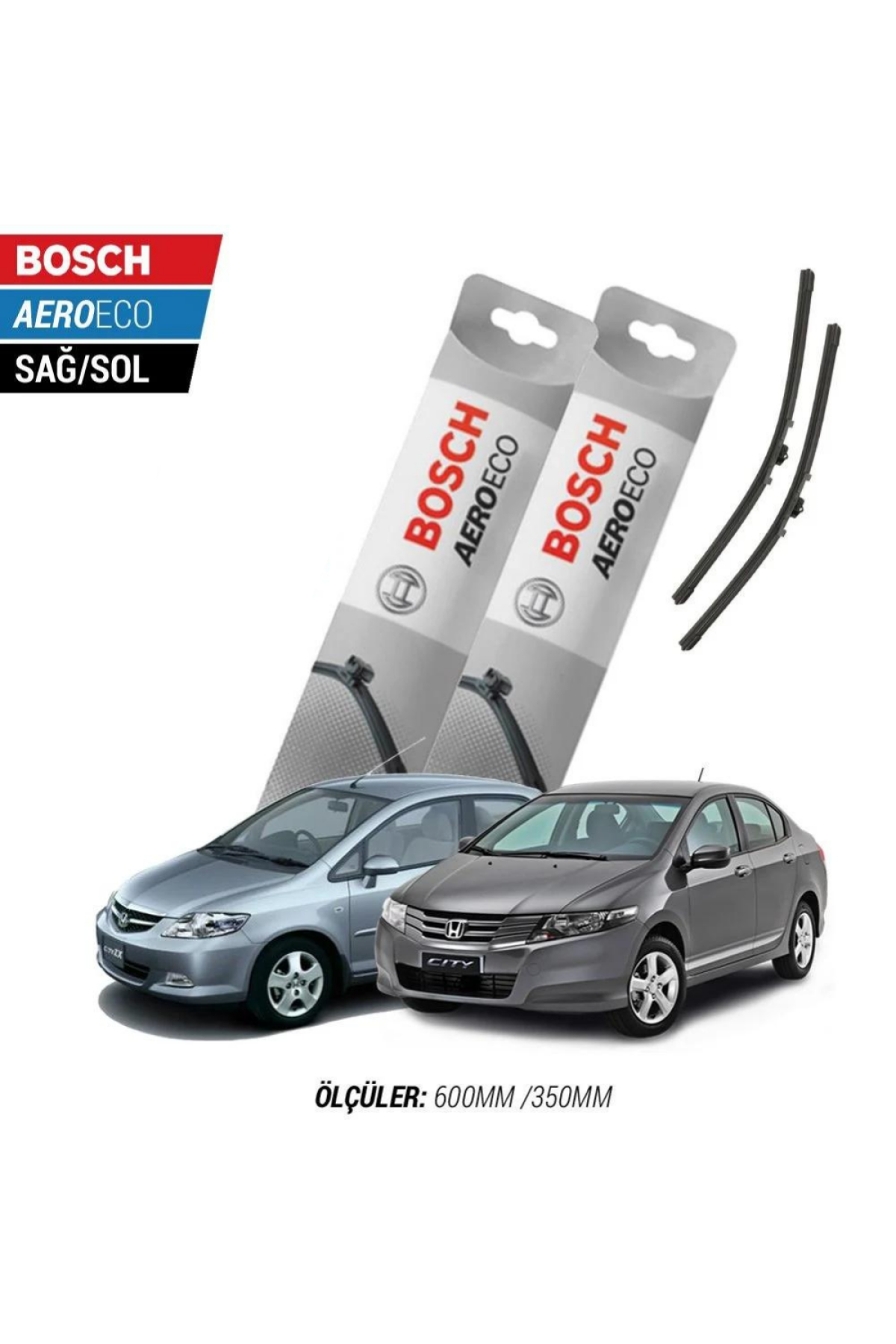 Honda City 2007 Model Bosch Aeroeco Muz Silecek Takımı