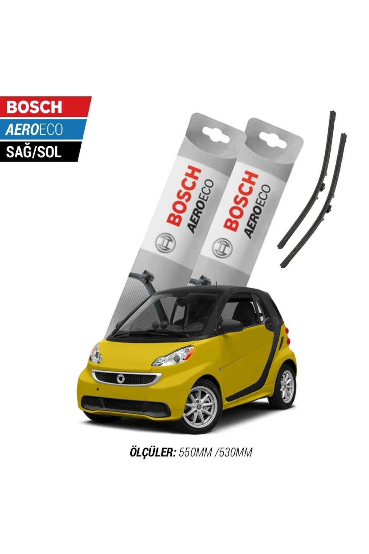 Smart Fortwo 2014 Model Bosch Aeroeco Muz Silecek Takımı