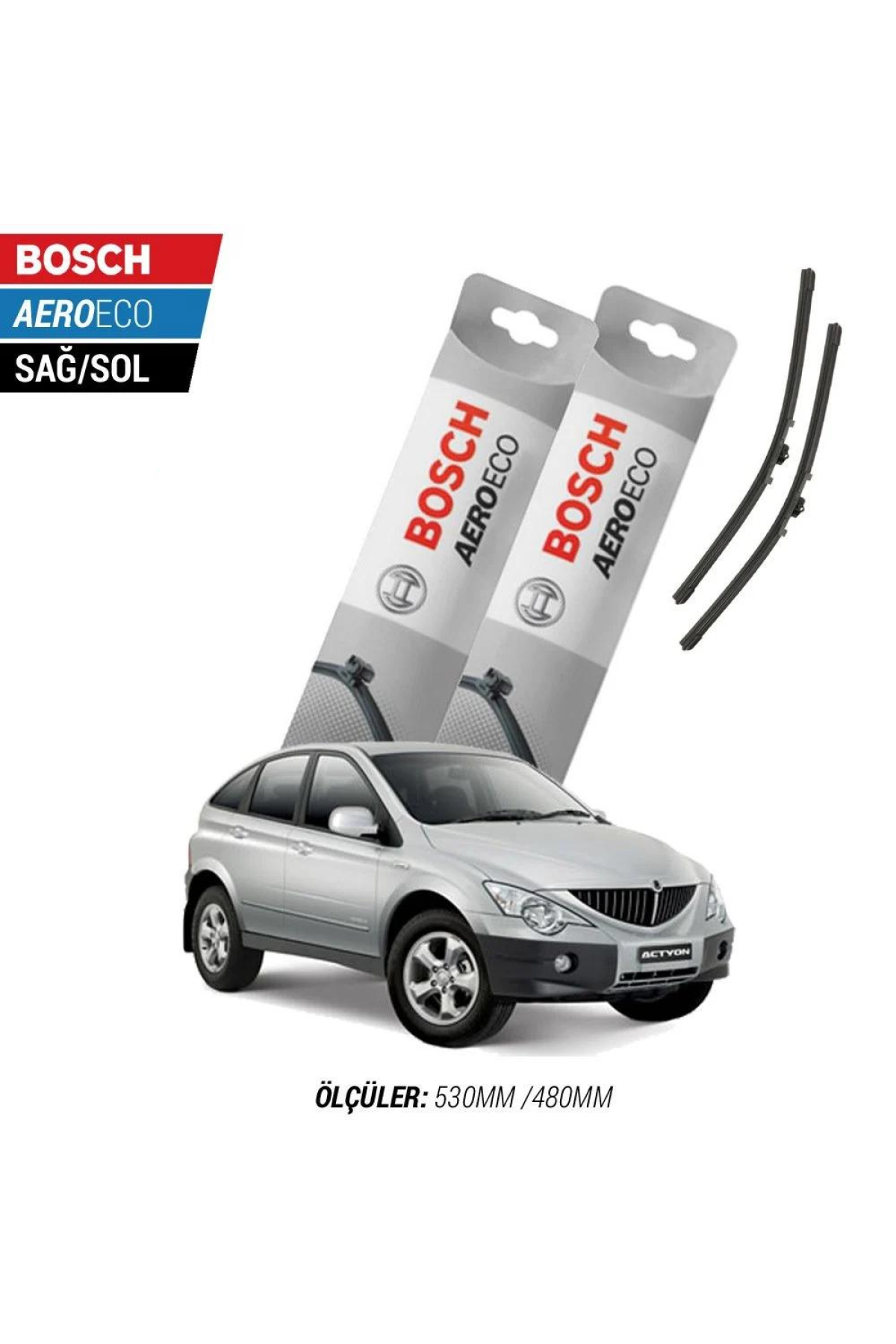 Ssangyong Actyon 2008 Model Bosch Aeroeco Muz Silecek Takımı