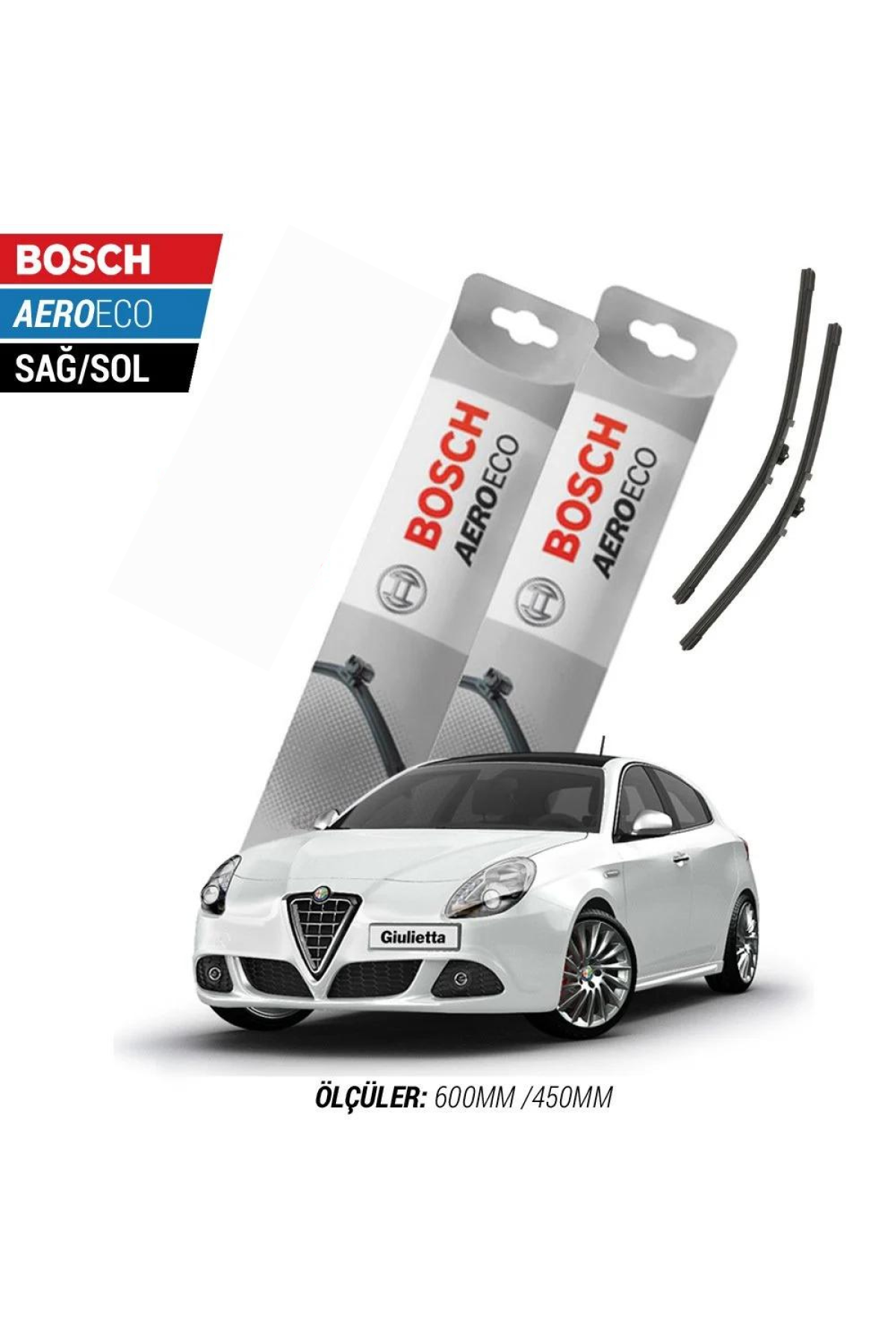 Alfa Romeo Giulietta 2010 Model Bosch Aeroeco Muz Silecek Takımı