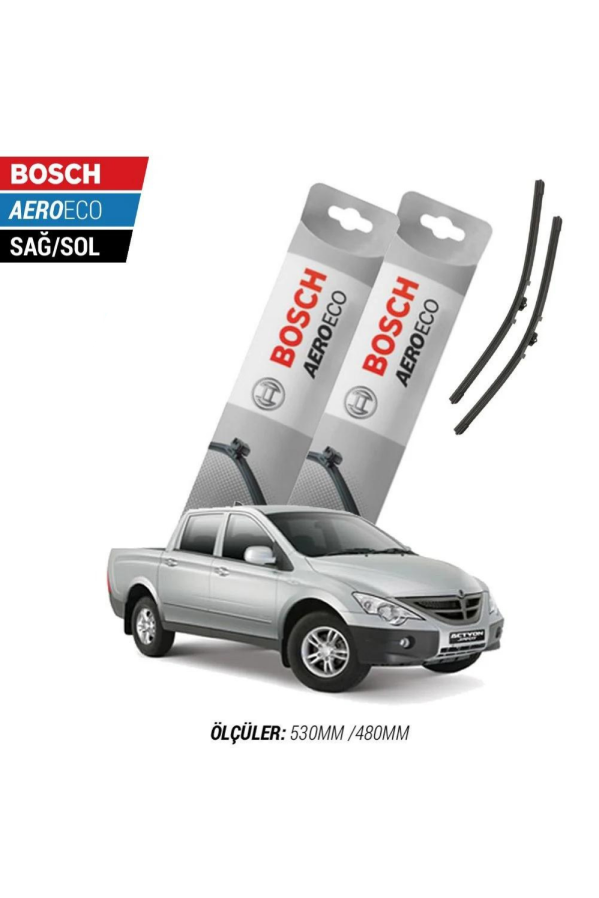 Ssangyong Actyon Sports 2011 Model Bosch Aeroeco Muz Silecek Takımı