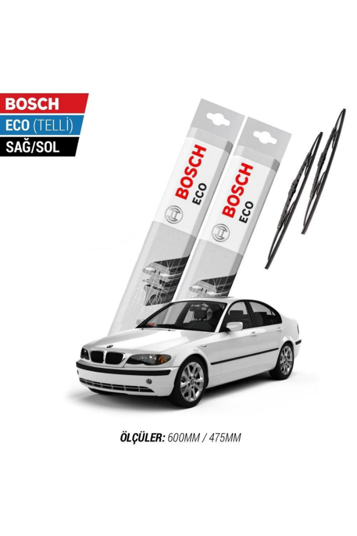 Bmw 3 Serisi E46 2003 Model Silecek Takımı Bosch Eco (Telli)