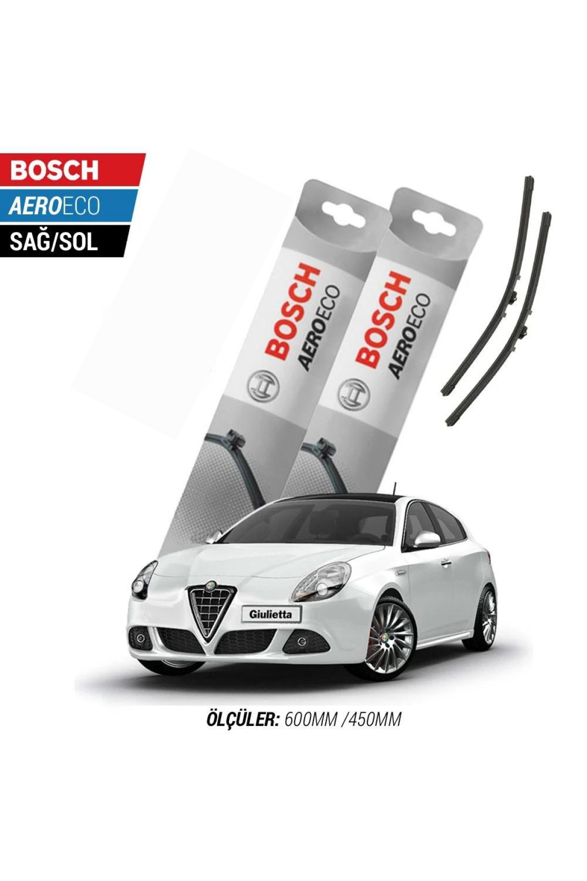 Alfa Romeo Giulietta 2015 Model Bosch Aeroeco Muz Silecek Takımı