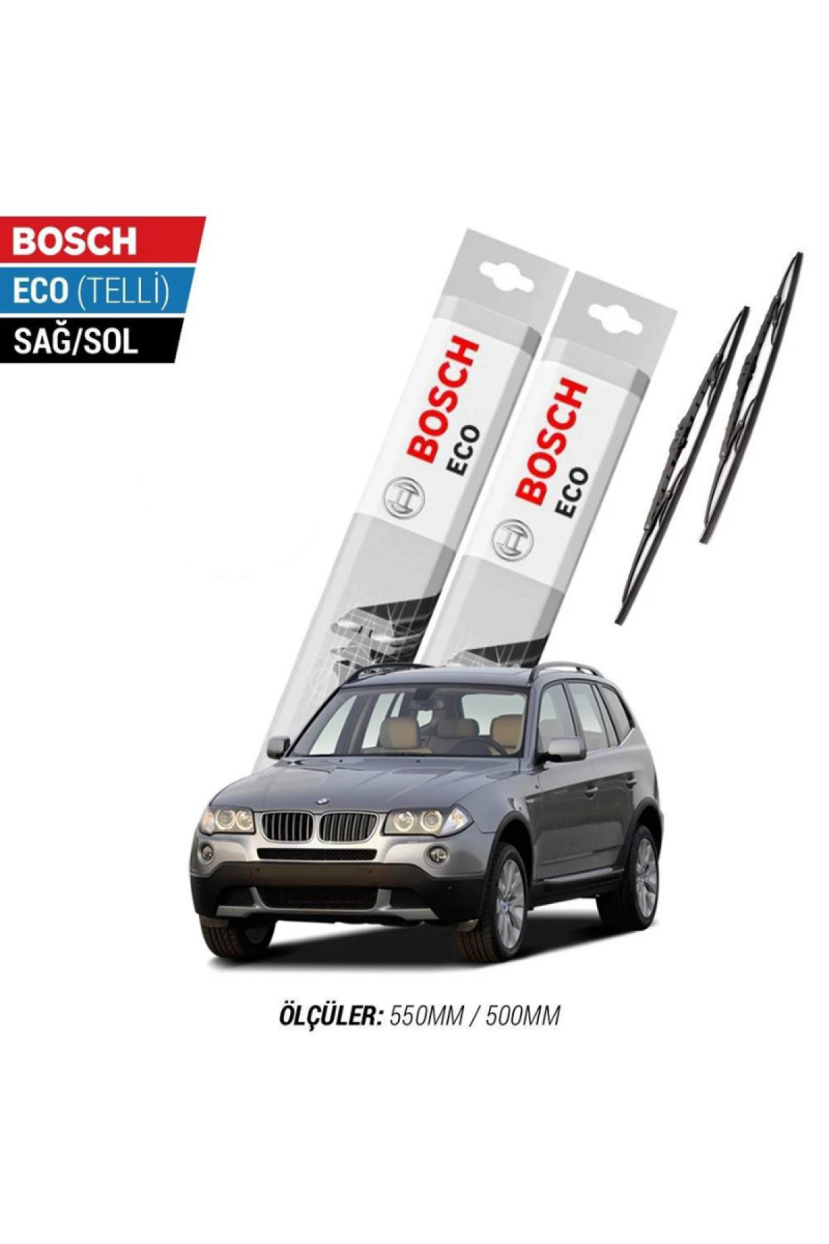 Bmw X3 E83 2007 Model Silecek Takımı Bosch Eco (Telli)