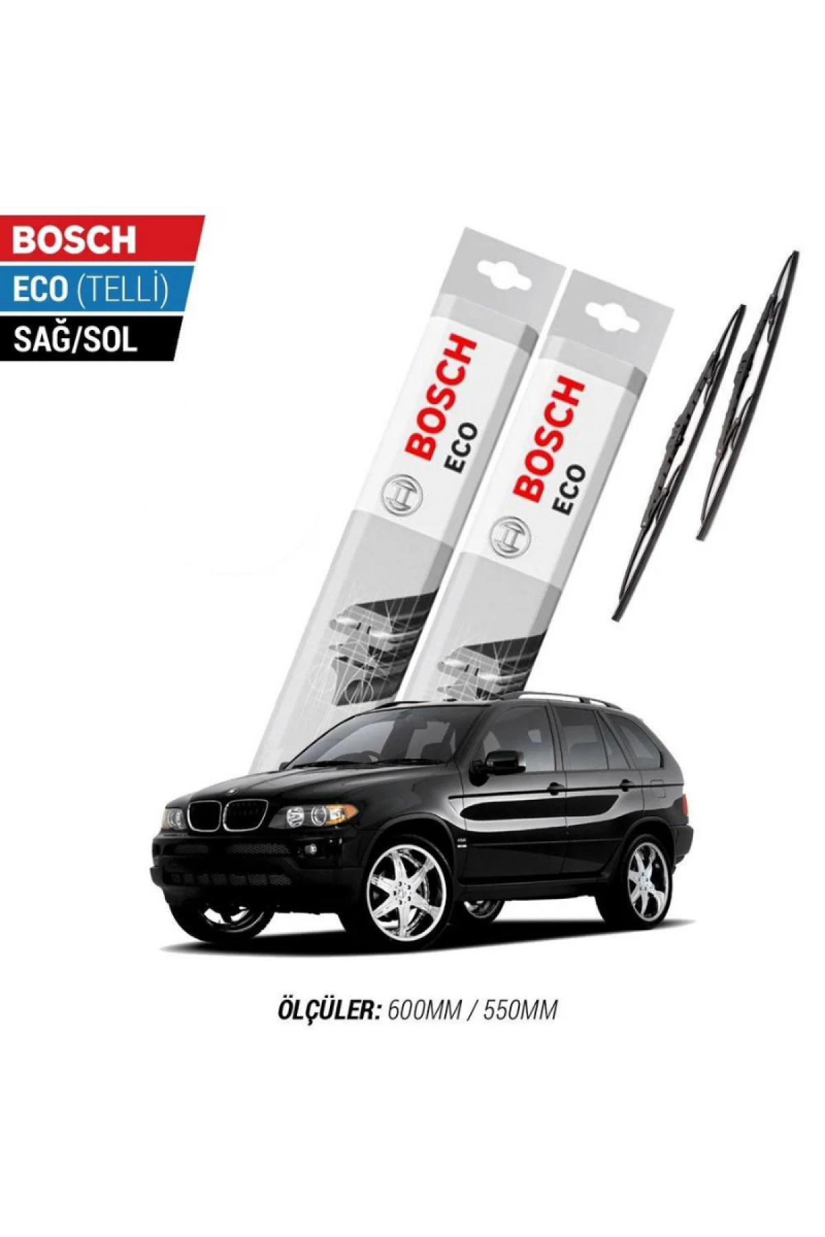 Bmw X5 E53 2006 Model Silecek Takımı Bosch Eco (Telli)