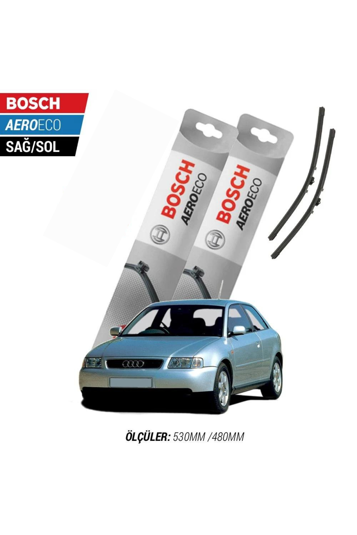 Audi A3 2002 Model Bosch Aeroeco Muz Silecek Takımı