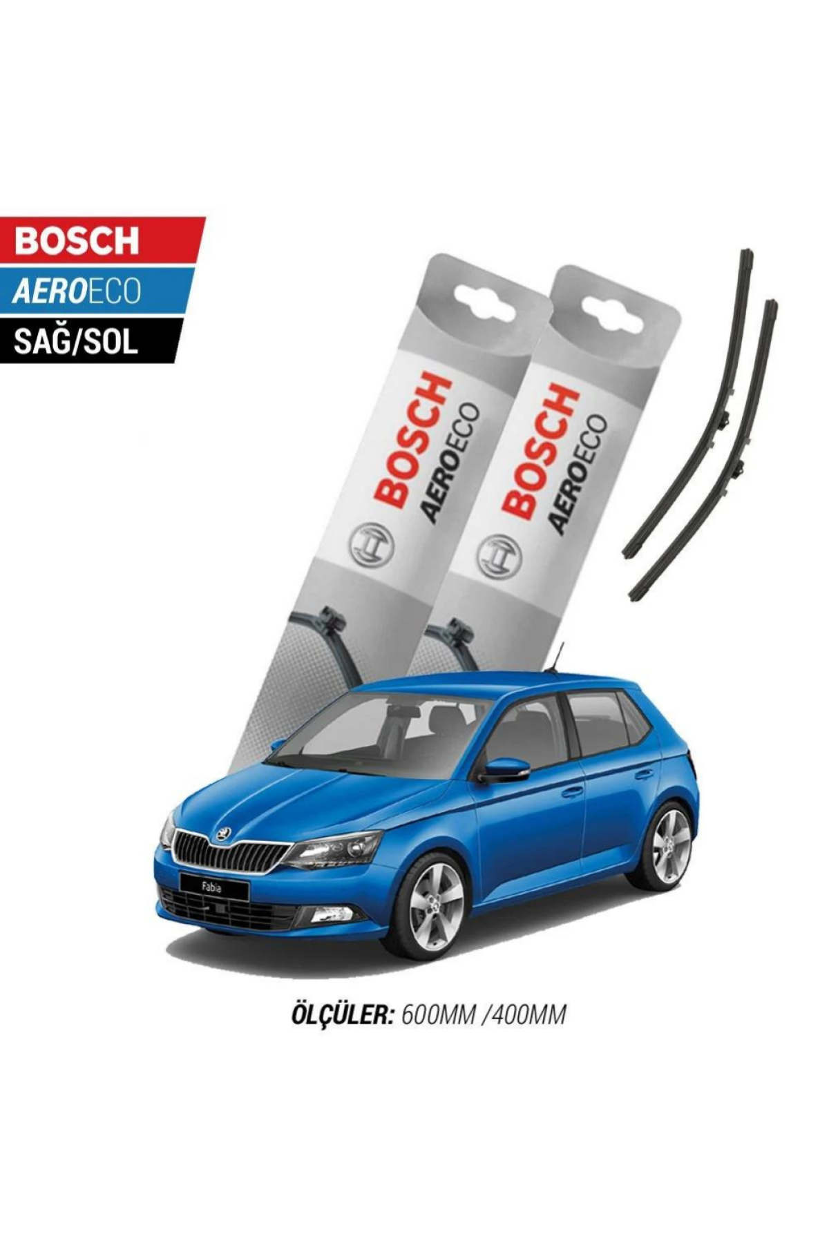 Skoda Fabia 2018 Model Bosch Aeroeco Muz Silecek Takımı