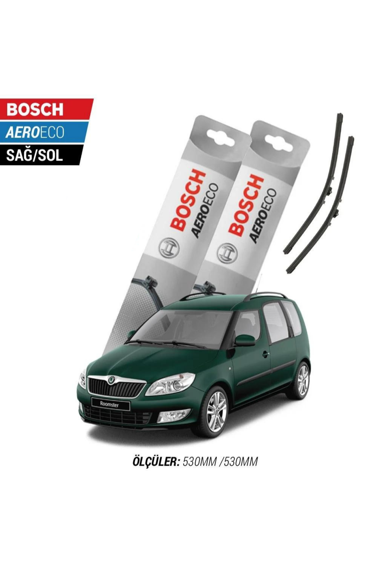 Skoda Roomster 2011 Model Bosch Aeroeco Muz Silecek Takımı