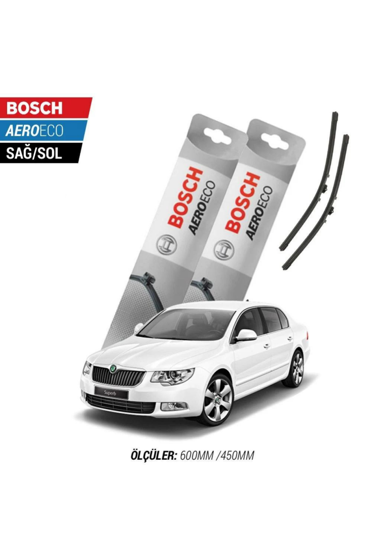 Skoda Superb 2010 Model Bosch Aeroeco Muz Silecek Takımı