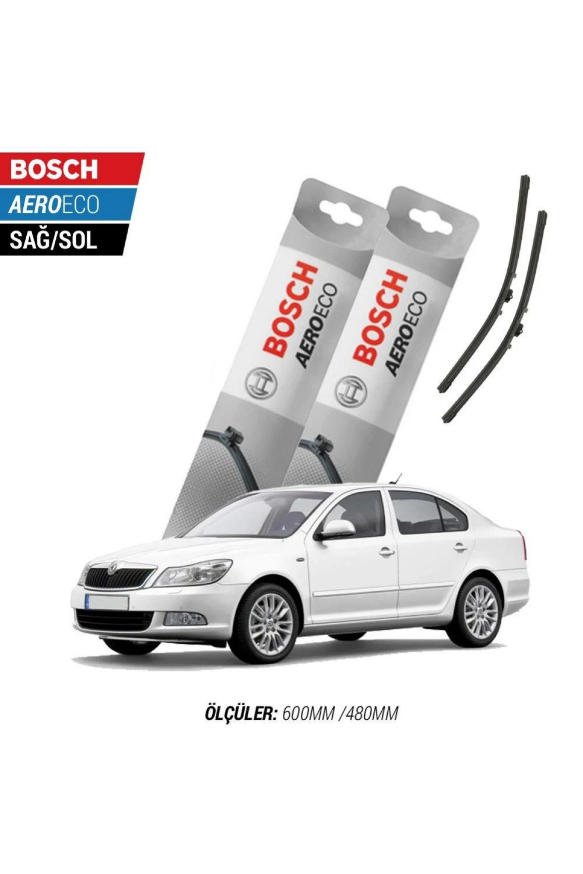 Skoda Octavia 2006 Model Bosch Aeroeco Muz Silecek Takımı